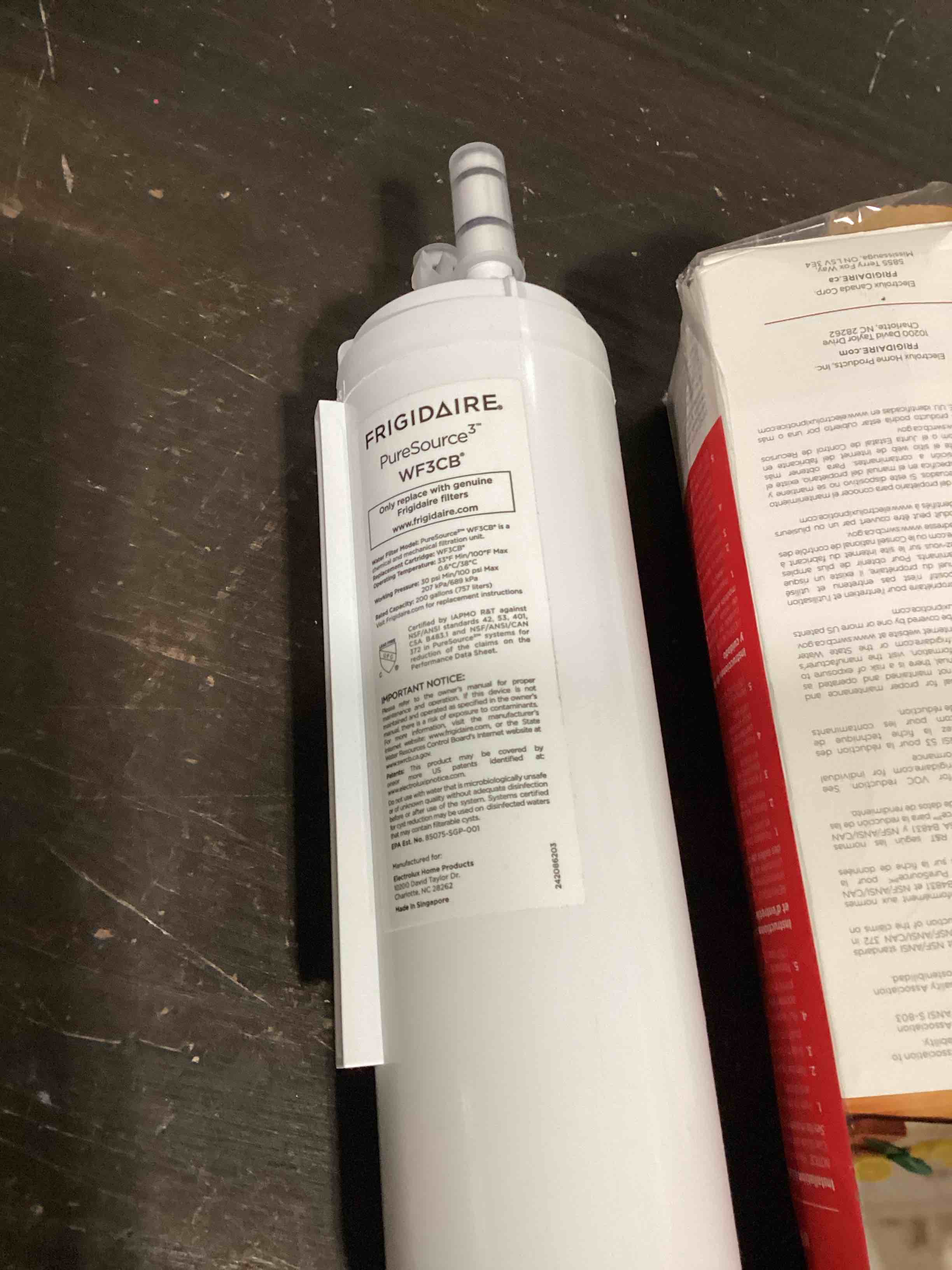 Condition photo showing Good Condition for puresource3 replacement water filter for select electrolux & frigidaire refrigerators - white