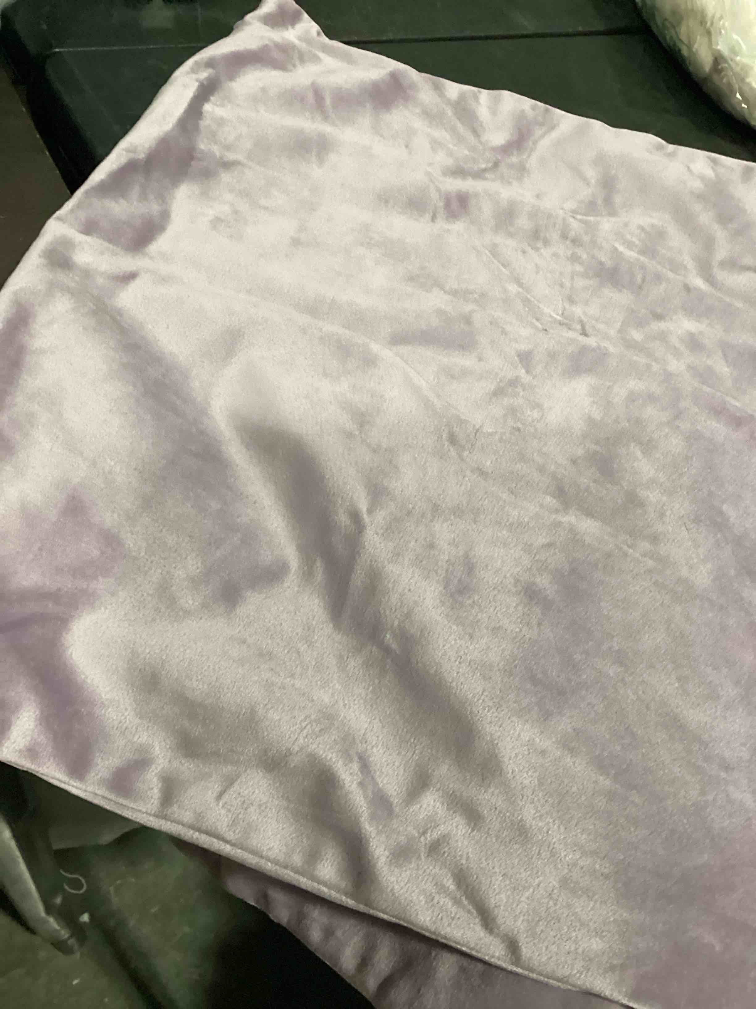 Condition photo showing Good Condition for velvet decorative throw pillow covers **color is violet** , soft square cushion case home decor for living room couch bed sofa, set of 2 pack, pink, 18x18 inch 18" x 18" (pack of 2) pink