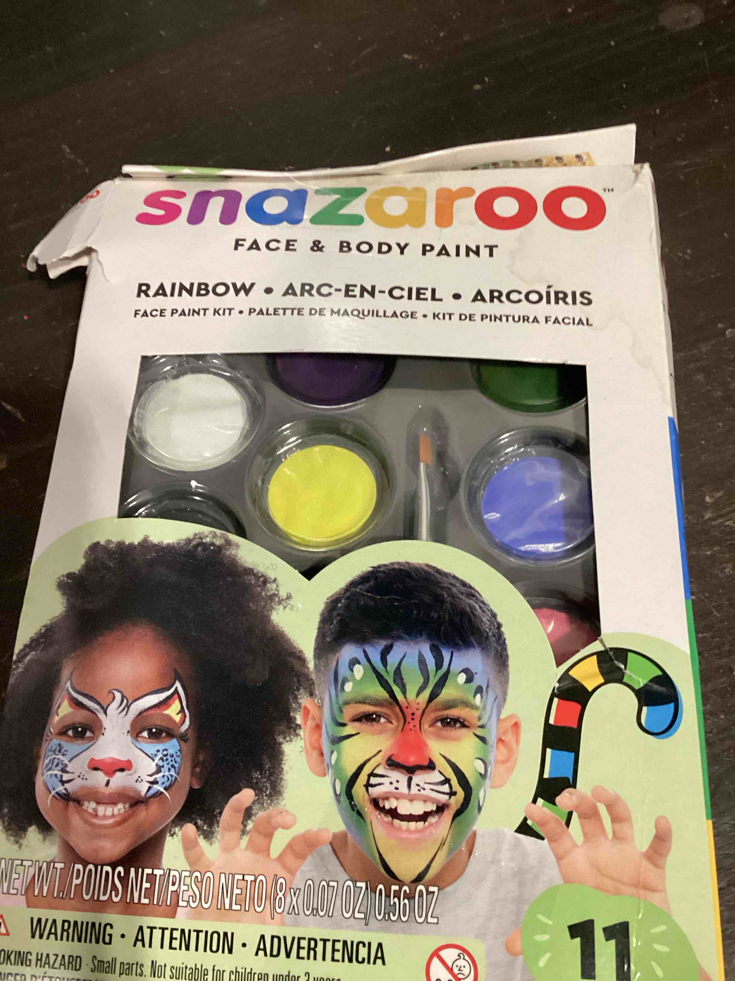 Condition photo showing Good Condition for snazaroo face paint palette kit, rainbow