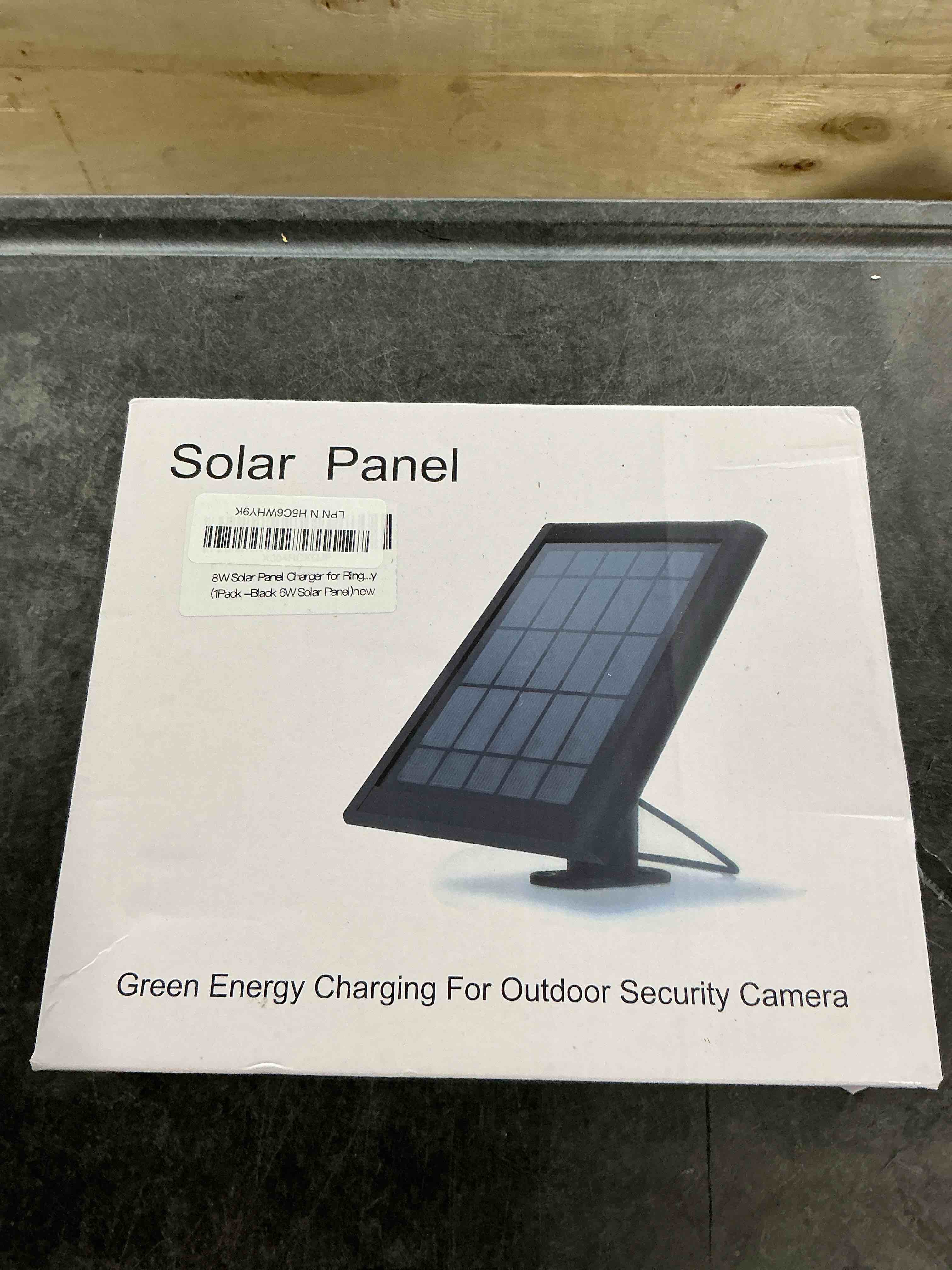 Solar panel for rain outdoor camera