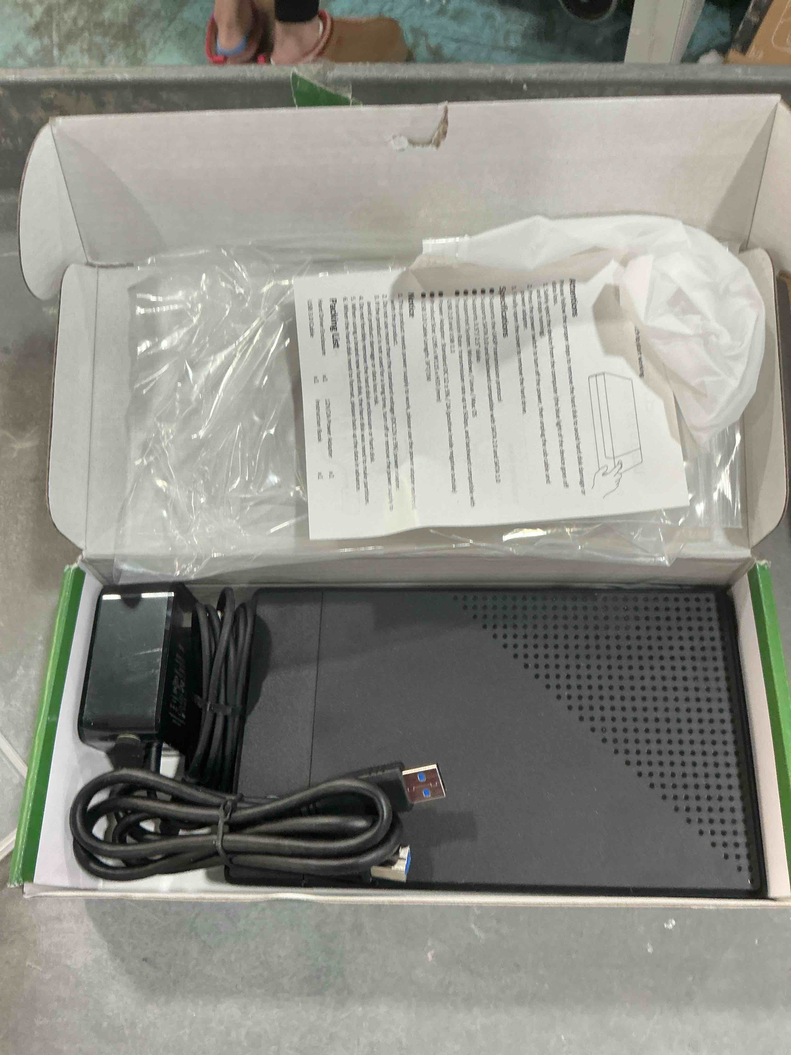 Condition photo showing Good Condition for 3.5 Hard Drive Enclosure, USB 3.0 Internal/External Hard Drive Case for 3.5/2.5 inch SATA HDD Up to 20TB Data Recovery Kit Support UASP with 12V 24W Power Adapter SATA Enclosure