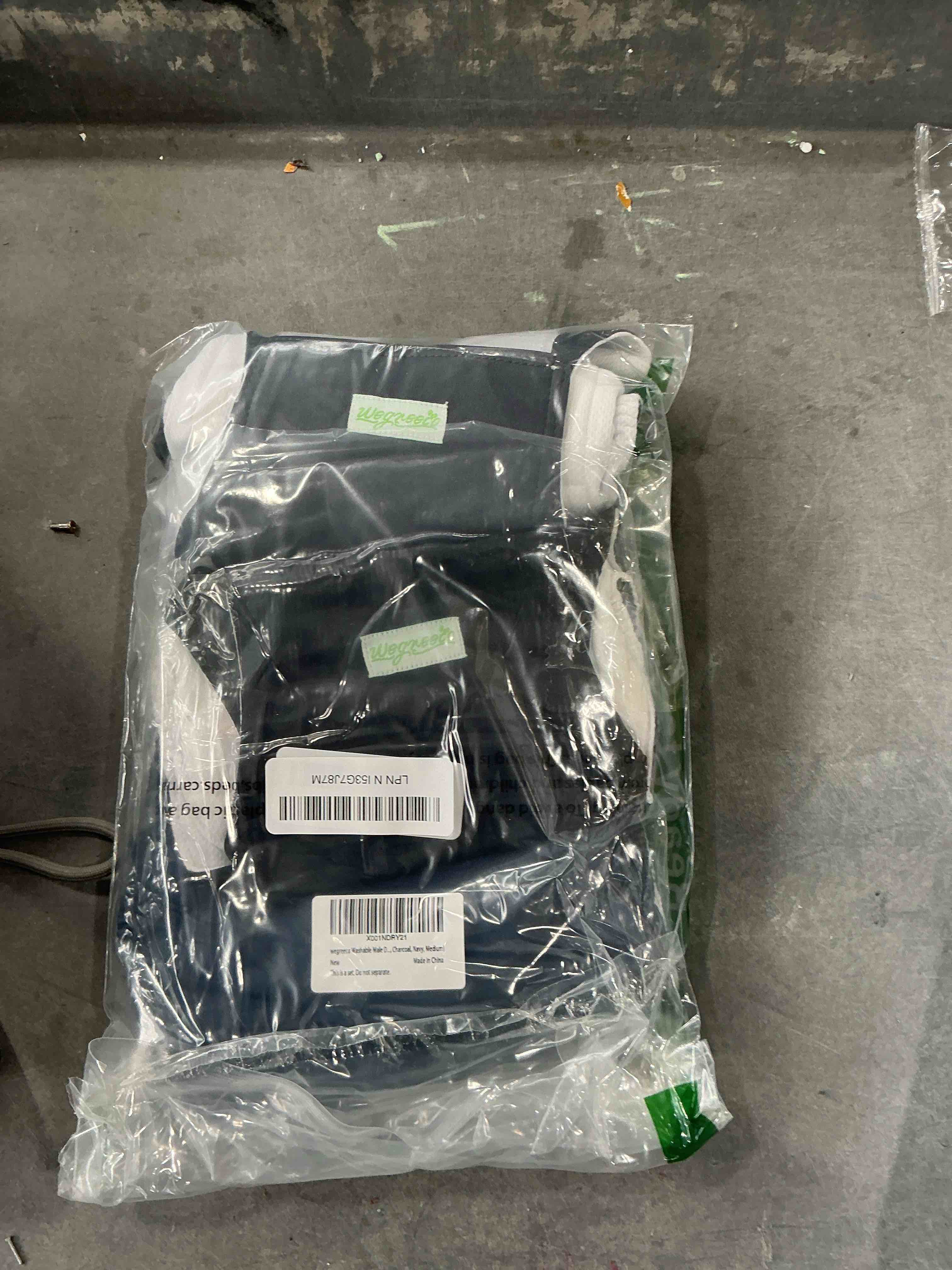 Condition photo showing New/Like New for wegreeco Washable Dog Diapers - Washable Male Dog Belly Wrap - Pack of 3 - (Black, Charcoal, Navy, Medium) Medium Black, Charcoal, Navy