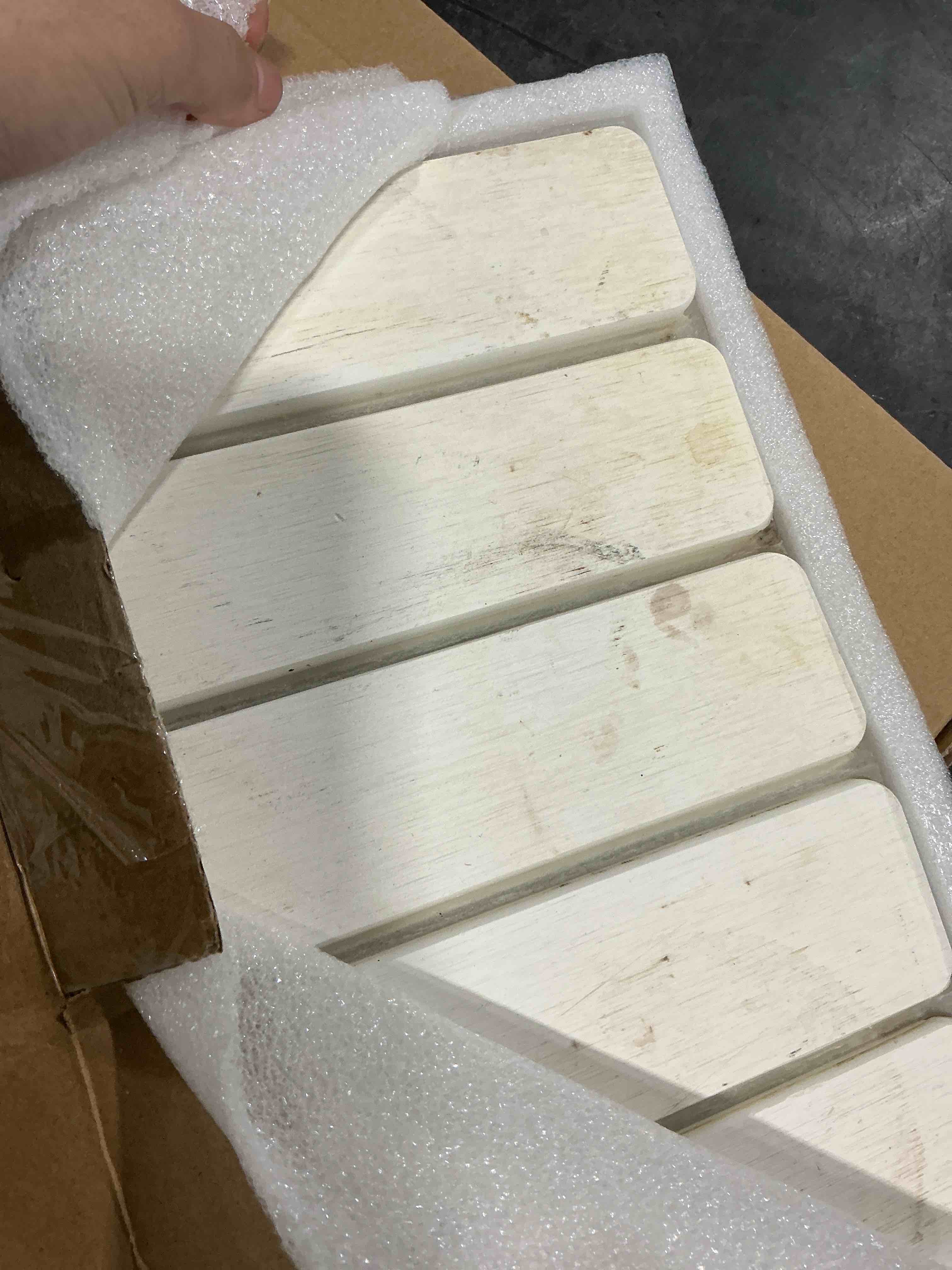 Condition photo showing Good Condition for Large Stone Dish Drying Mat for Kitchen Counter, 24"(L)×16"(W), Collapsible Quick Drying Dish Mats, Ultra Absorbent Diatomaceous Earth Mats for Dishes Bottles Cups, Match Any Countertop Modern 24" x 16"