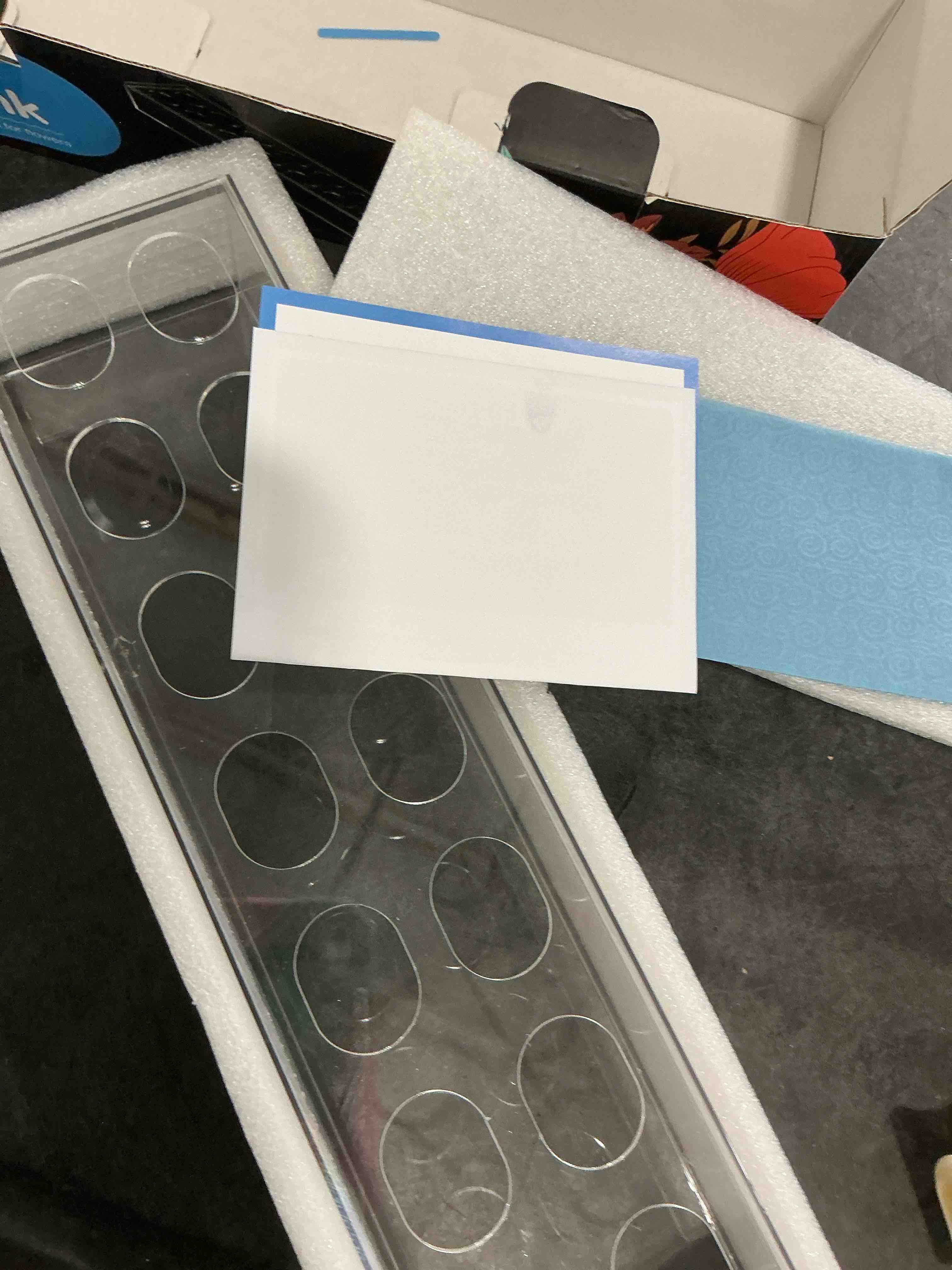 Condition photo showing Good Condition for 1 Pack Leak-Proof Wave Design Acrylic Long Vases for Centerpieces - 24" Clear Flower Rectangle Vase as Floral Centerpieces for Tables, Long Flower Vase with 12 Holes as Flower Arrangement Holder