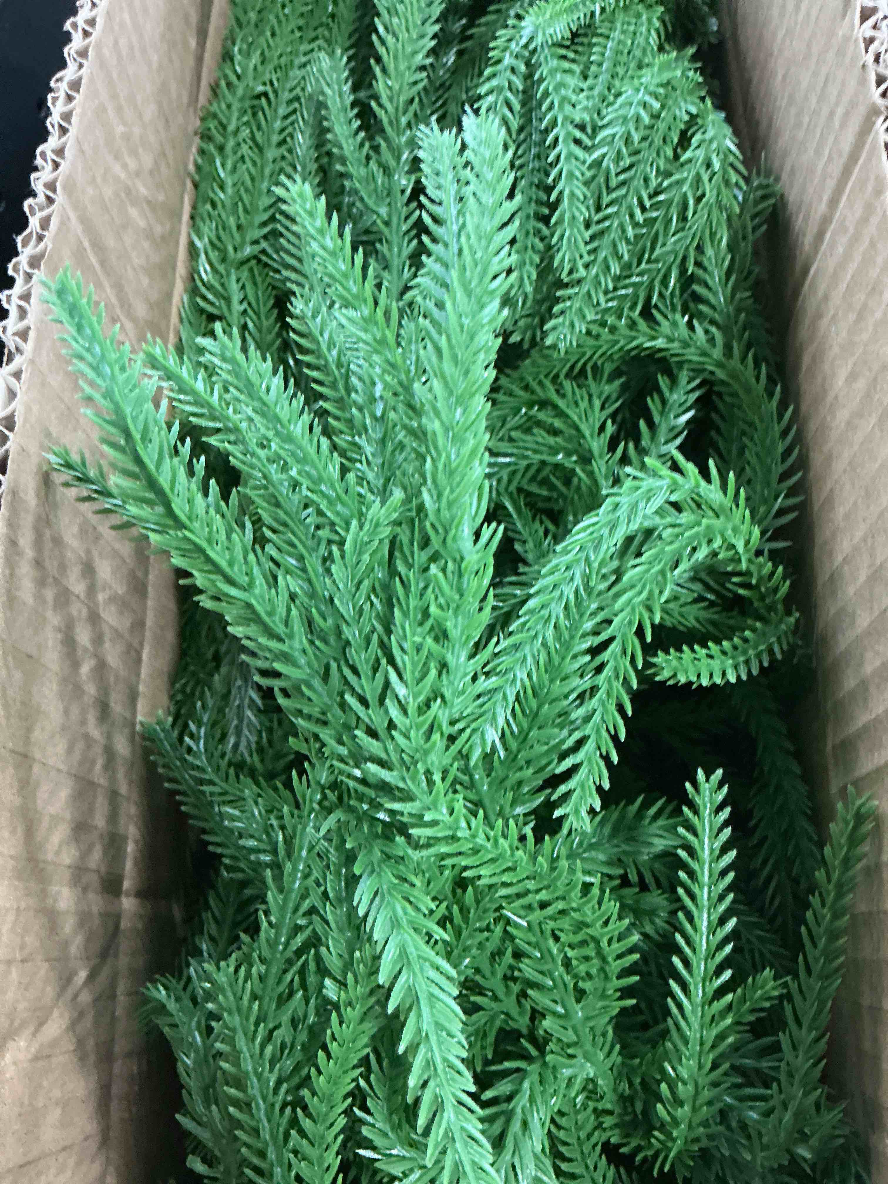 Condition photo showing Good Condition for 9FT Christmas Garlands Norfolk Pine Garland Real Touch Artificial Faux Greenery Garland for Holiday Indoor Outdoor Decor 9FT 1