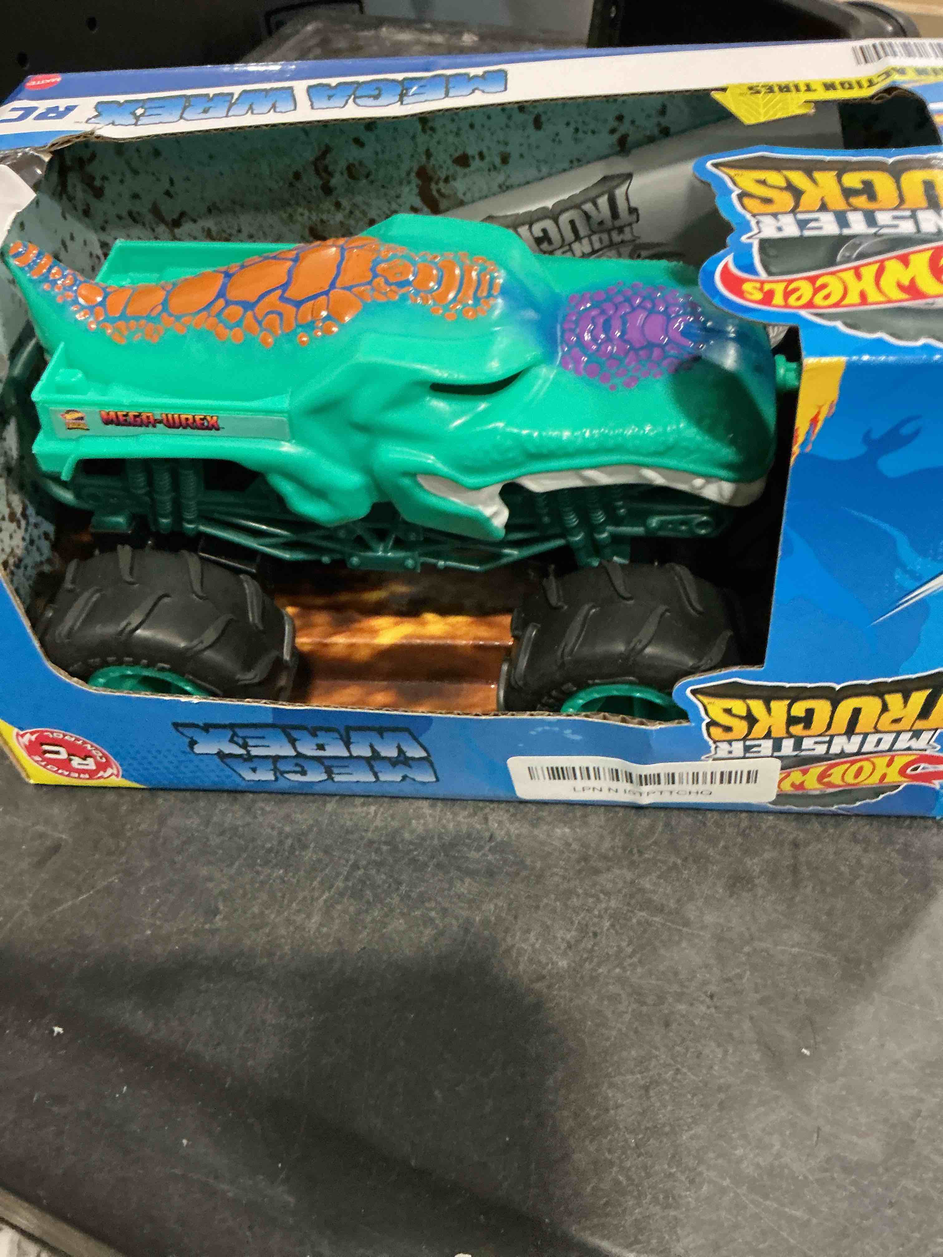 Condition photo showing Good Condition for Hot Wheels Monster Trucks Mega-Wrex Battery-Powered RC Truck with All-Terrain Tires