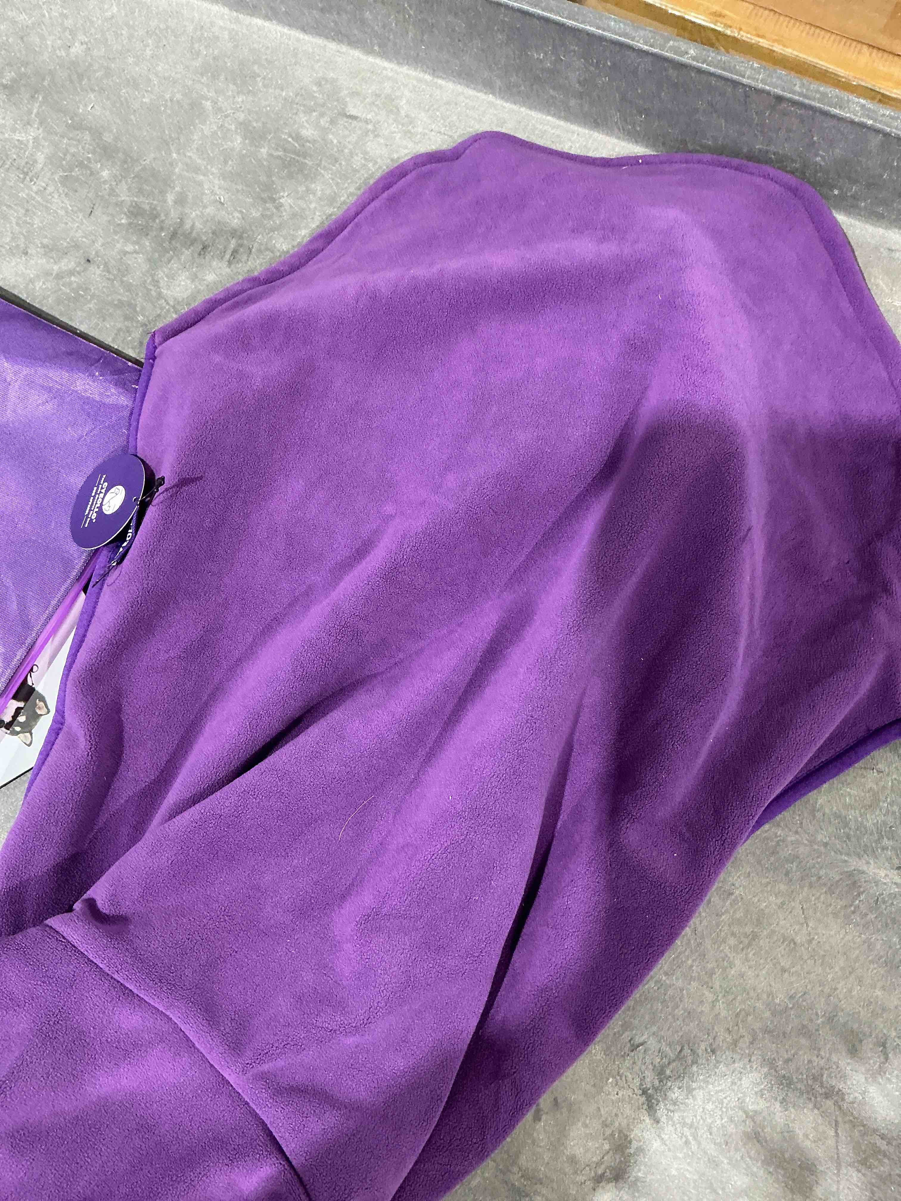 Condition photo showing Good Condition for cyeollo XXL Dog Sweater, Fleece Doggy Sweaters Stretchy Turtleneck Doggie Sweatshirt Soft Warm Winter Coat Fall Autumn Pet Clothes for Large Dogs Girl, Purple 2XL XX-Large Purple