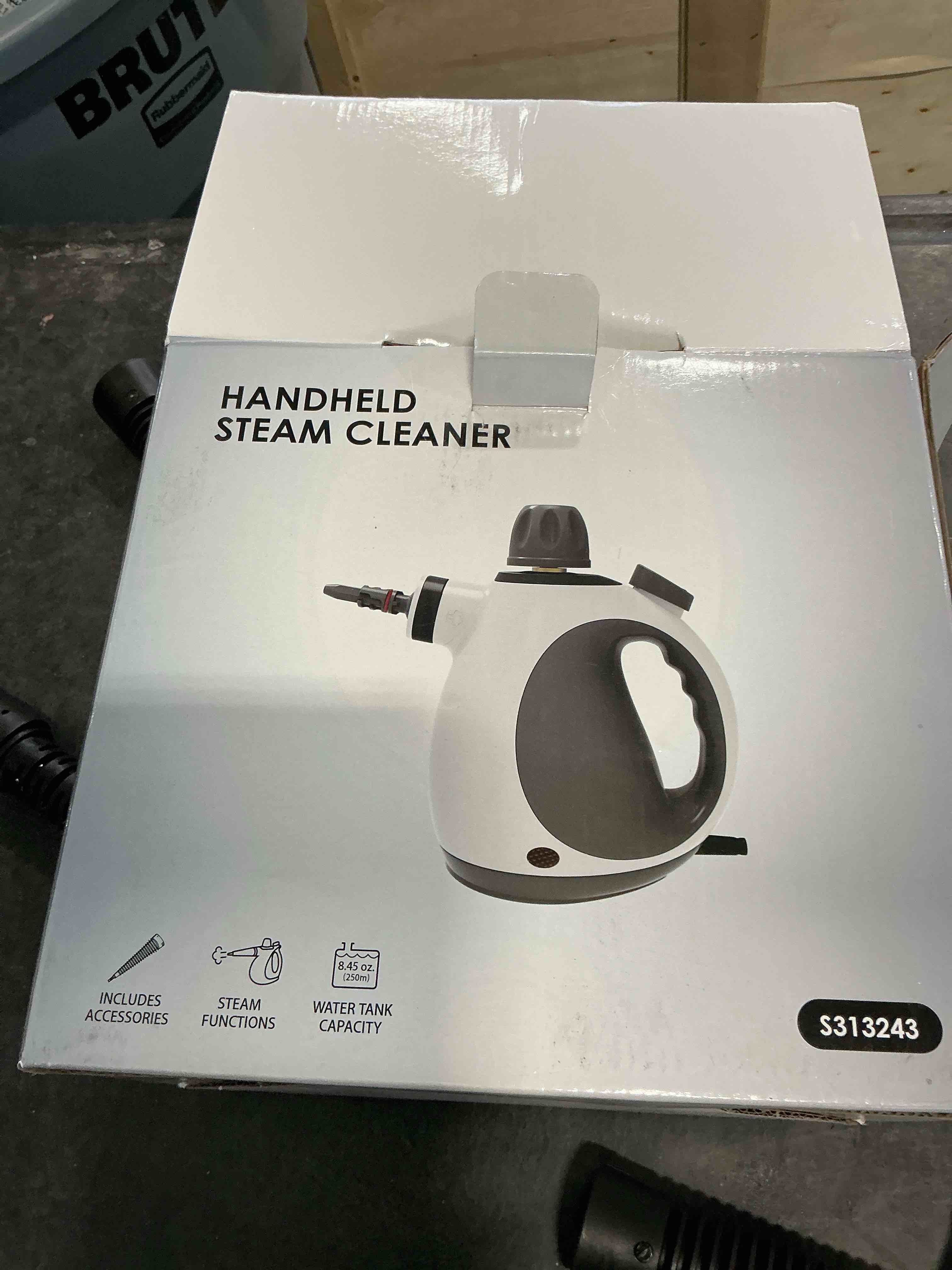 Condition photo showing Good Condition for Handheld Steam Cleaner, Pressurized Multi-Purpose Natural Steamer with 12 pcs Accessories, Steamer for Cleaning Car, Bathroom Counter Top, Shower, Upholstery, Couch, Tile Grout, Window, Grease White-1