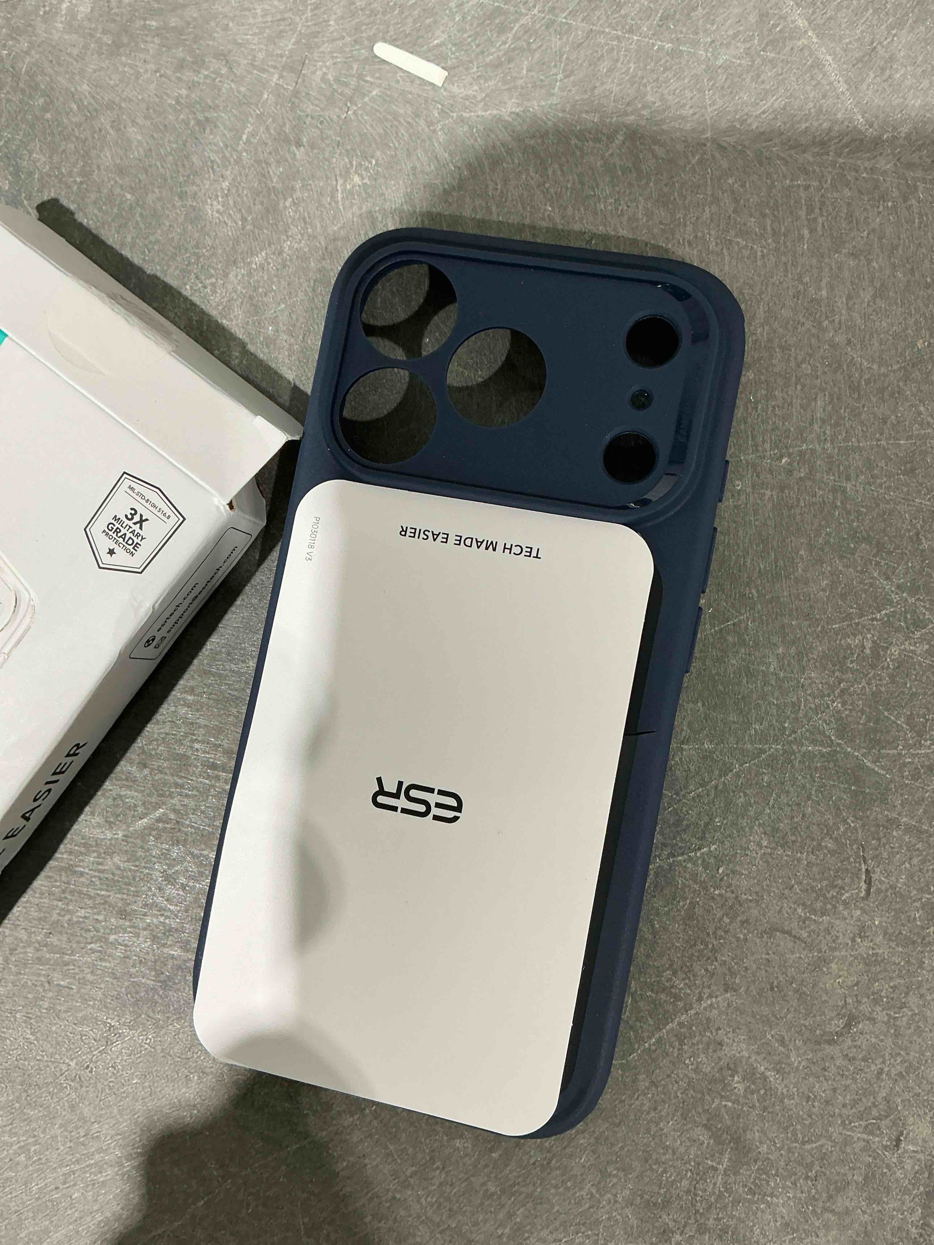 Condition photo showing Good Condition for ESR for iPhone 17 Pro Case, Camera Control, Compatible with MagSafe, Shockproof Military-Grade Protection, Magnetic Phone Case for iPhone 17 Pro, Classic Hybrid Case, Frosted Blue iPhone 17 Pro B-Frosted Blue