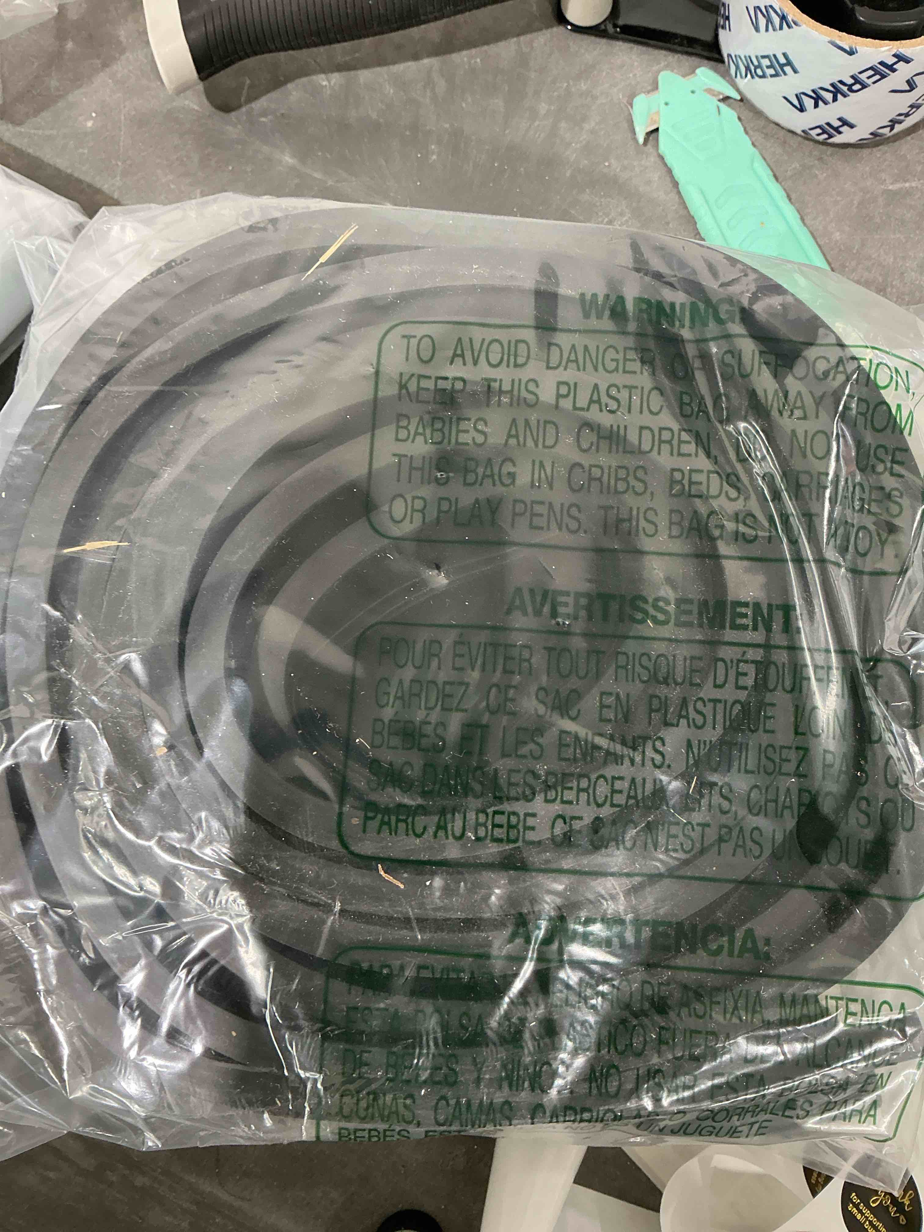 Condition photo showing As Is for 9 ft Garage Door Rubber Bottom Weather Seal Replacement for Clopay Garage Bottom Seal, Easy Installation and Sturdy Materials