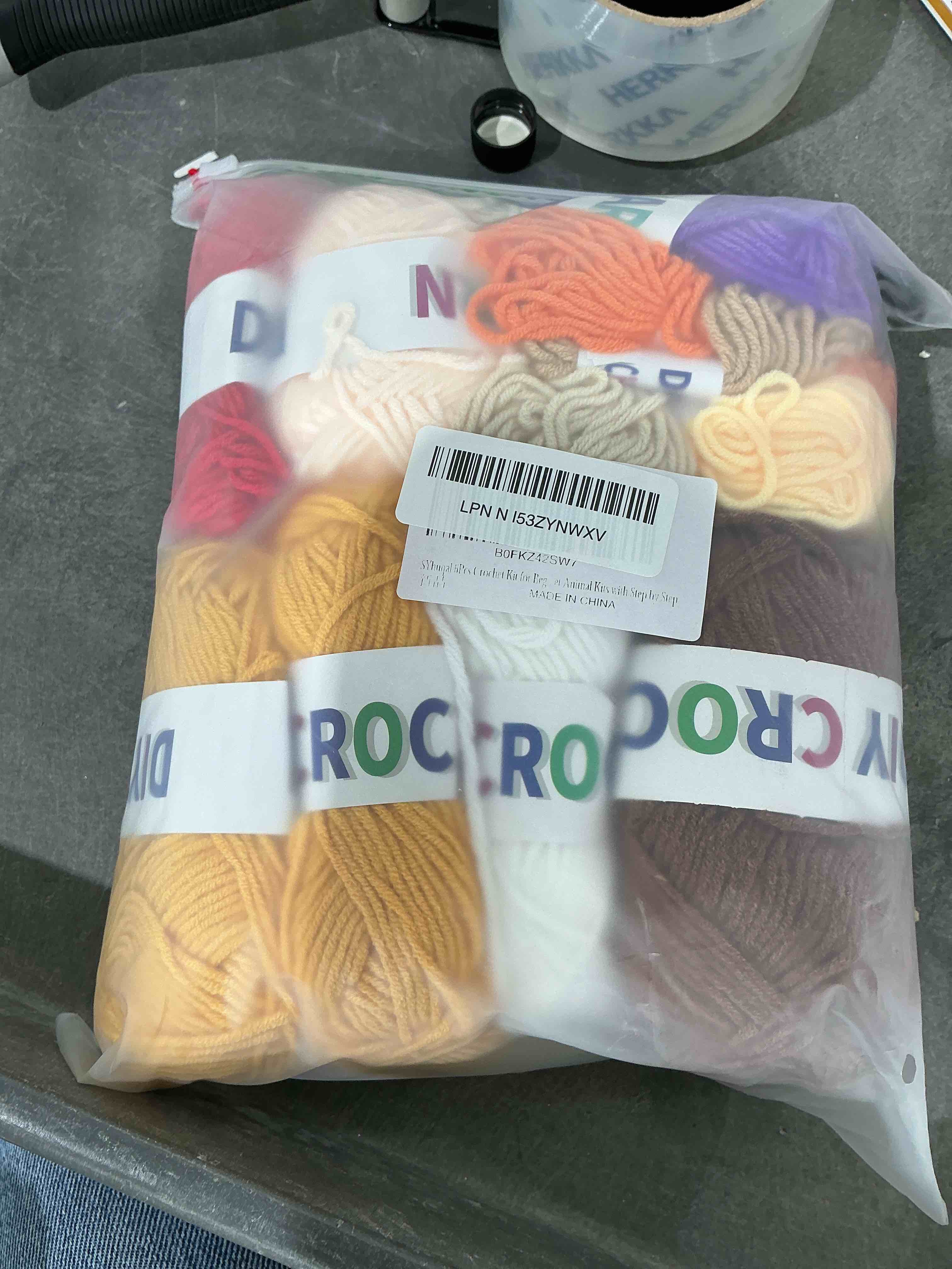 Condition photo showing Good Condition for SYhuqal 6Pcs Crochet Kit for Beginners, 2026 DIY Craft for Adults and Kids, Great Gift for Crochet Lovers, Crochet Animal Kits with Step by Step