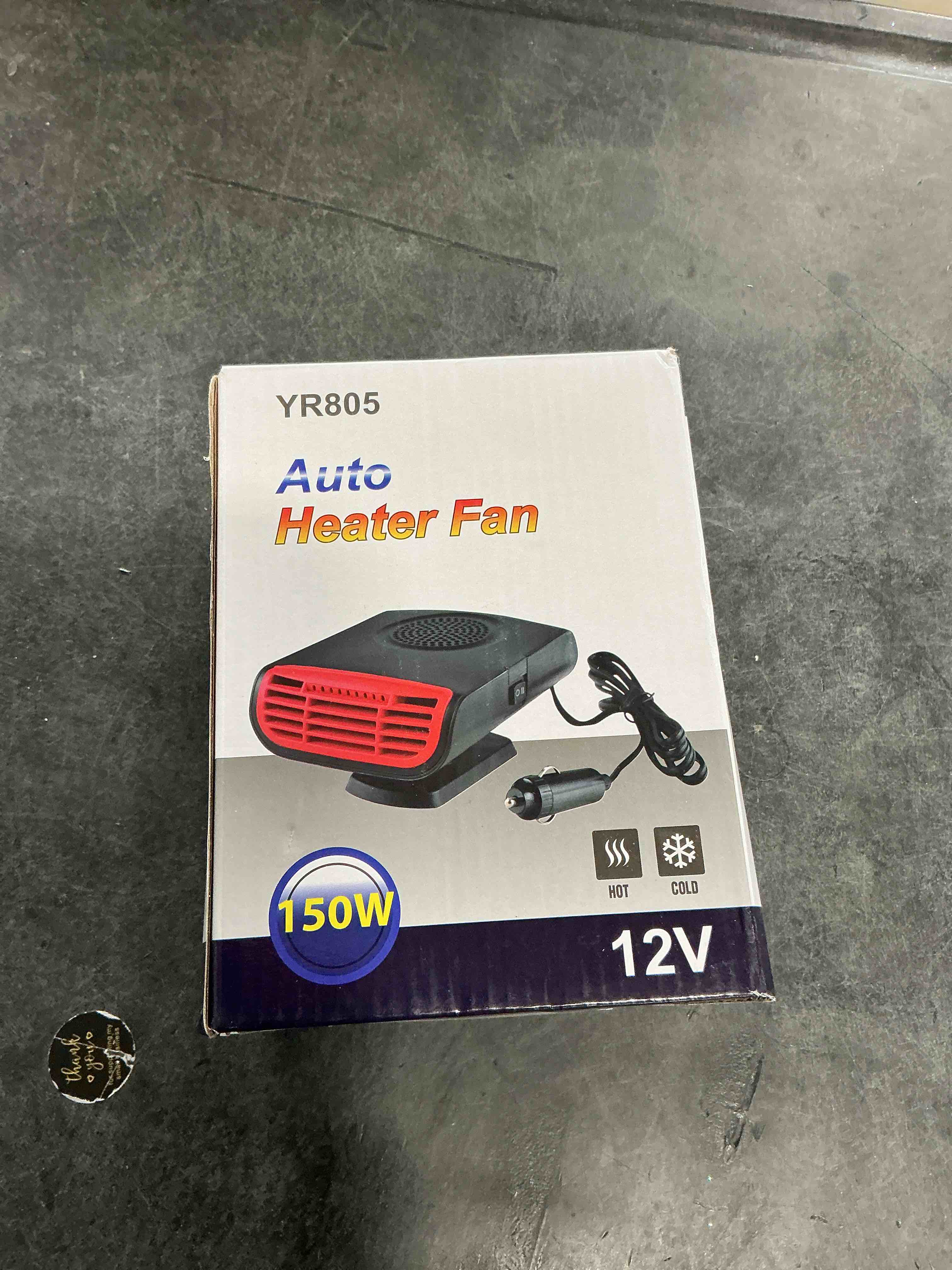 Condition photo showing Good Condition for Car Heater, 12V 150W Fast Heating Portable Car Heater and Defroster, 2-in-1 Heater & Cool Fan that Plugs into Cigarette Lighter for Car, SUV, Winter Use Black-Large