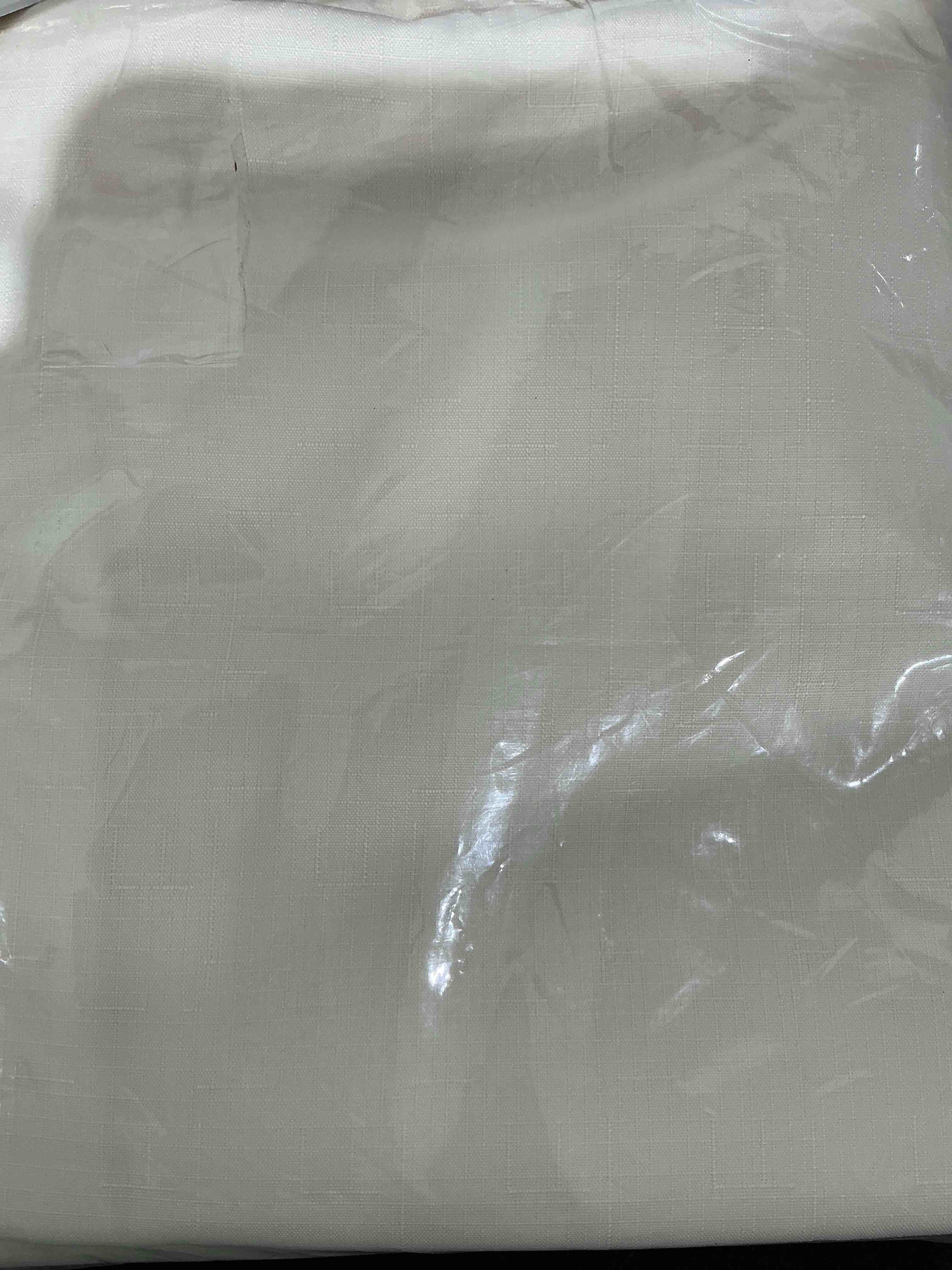 Condition photo showing Good Condition for Rectangle Tablecloth 60x120 inch Linen Textured Waterproof Table Cloth Stain and Wrinkle Resistant Washable, Decorative Fabric Table Cover for Outdoor and Indoor Use, Ivory 120" x 60" (Rectangular) Ivory