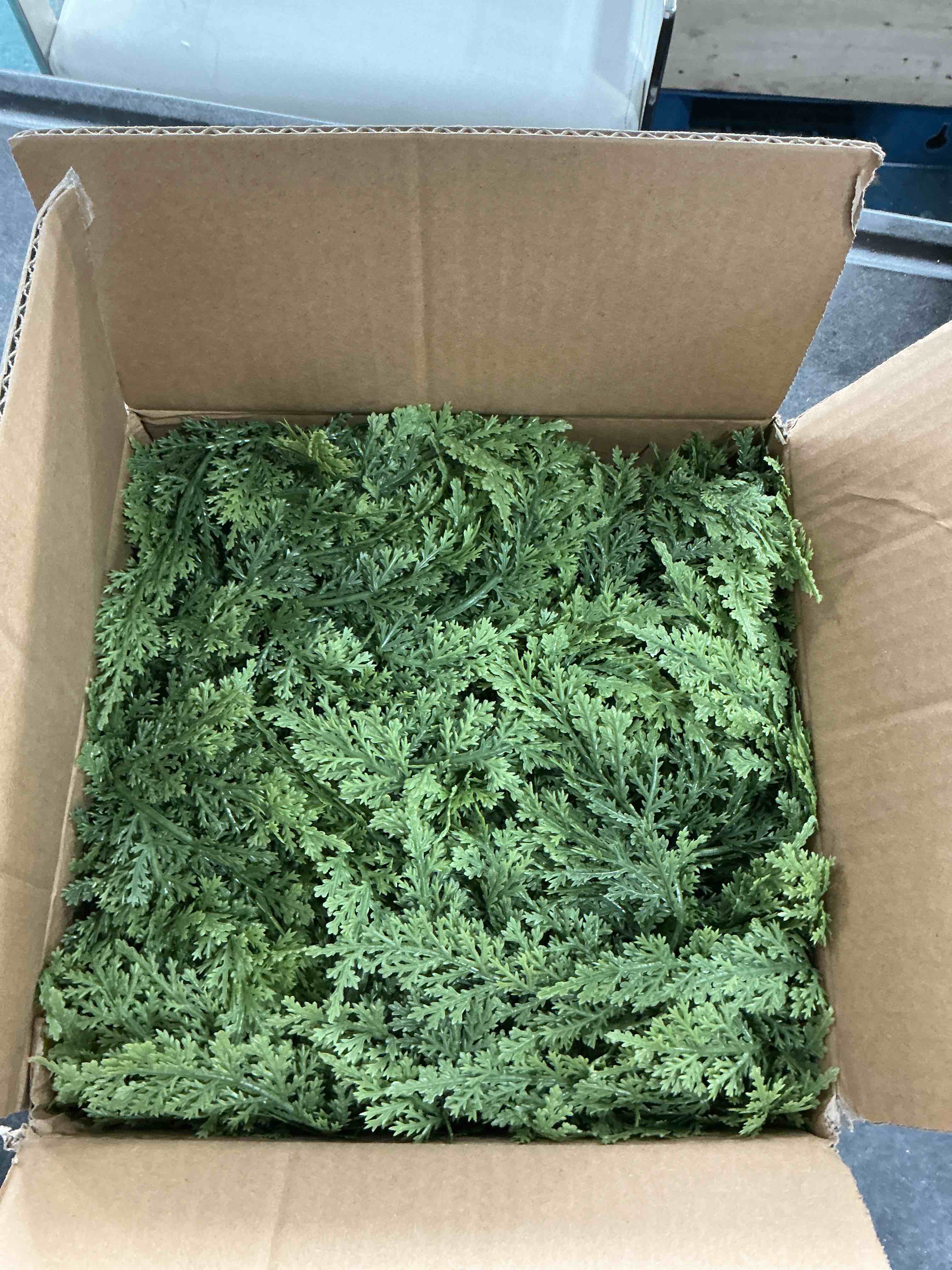 Condition photo showing New/Like New for 6 Ft Christmas Cedar Garland: Artificial Real Touch Soft Thick Green Wreath for Outdoor Indoor Home Front Mantle Fireplace Decorations