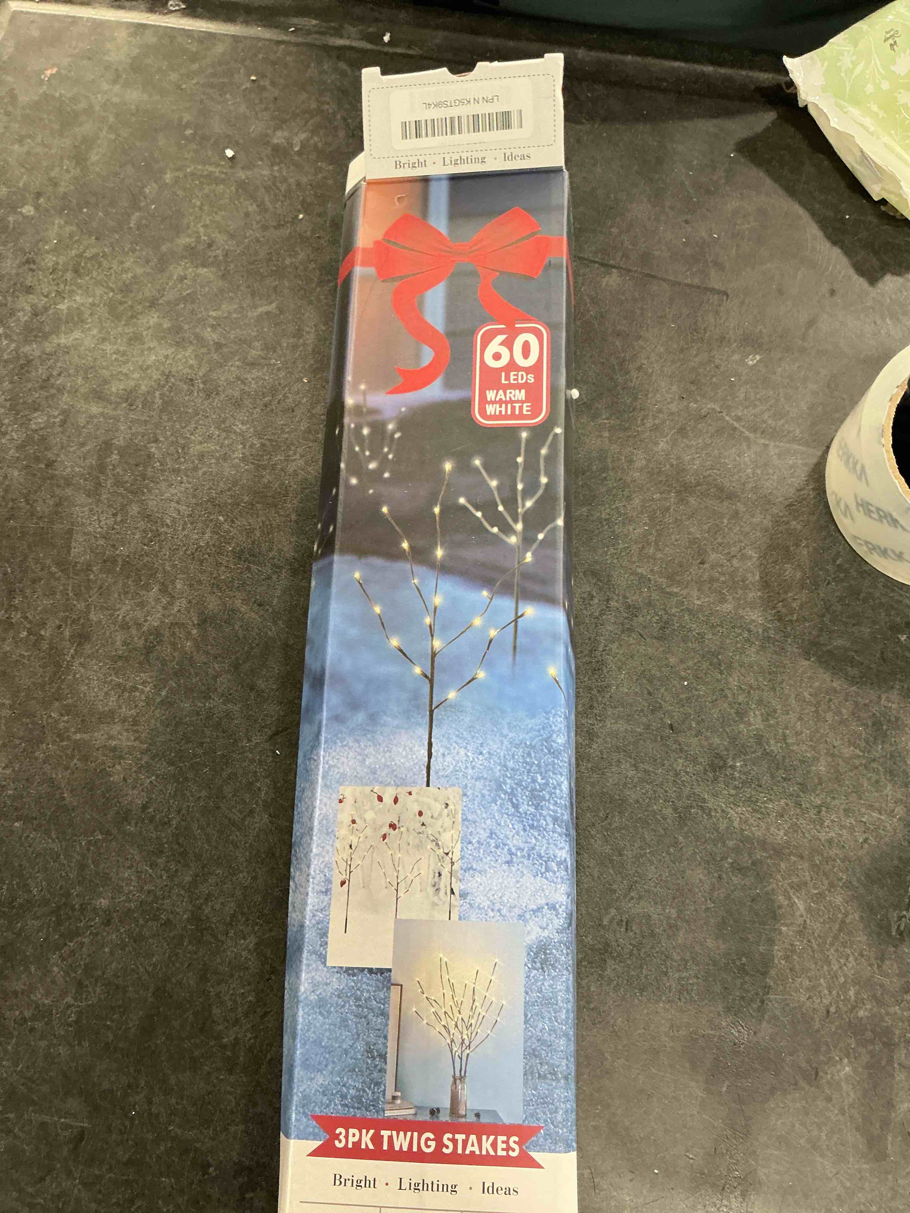 Condition photo showing Good Condition for PEIDUO Lighted Brown Branches with Timer, 30Inch 3PK 60 LED Pathway Lights, Willow Branch Lights for Home Decorations Indoor Apartment Outdoor Stake Lights for Lawn