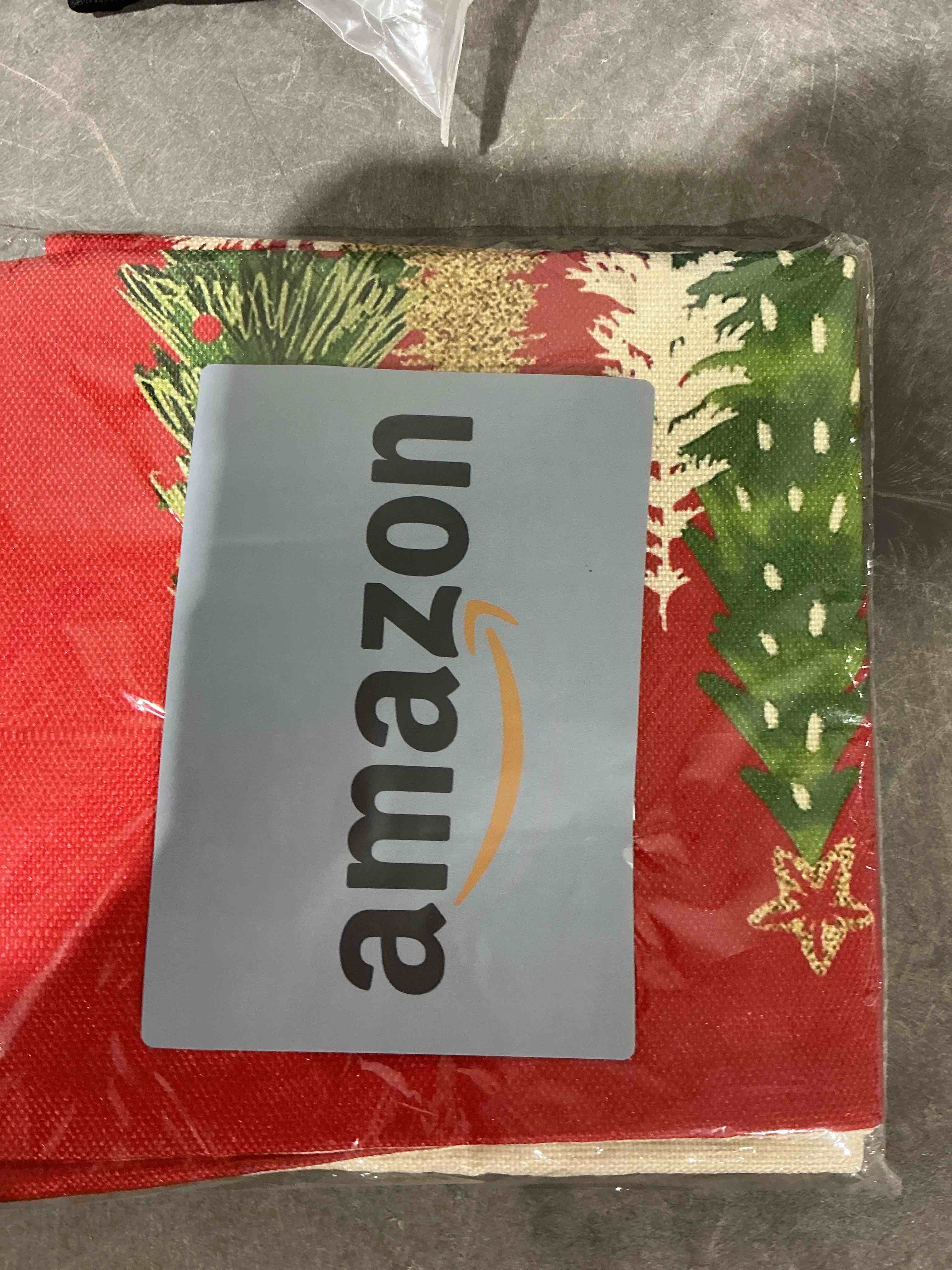 Condition photo showing Good Condition for RABUSOFA Christmas Pillow Covers 18x18 Inch Outdoor Waterproof Tree Christmas Decorations Red Throw Pillow Cases Xmas Decor Winter Decorative Pillows for Couch Holiday Gold Dark Red 18" x 18" (Pack of 2)