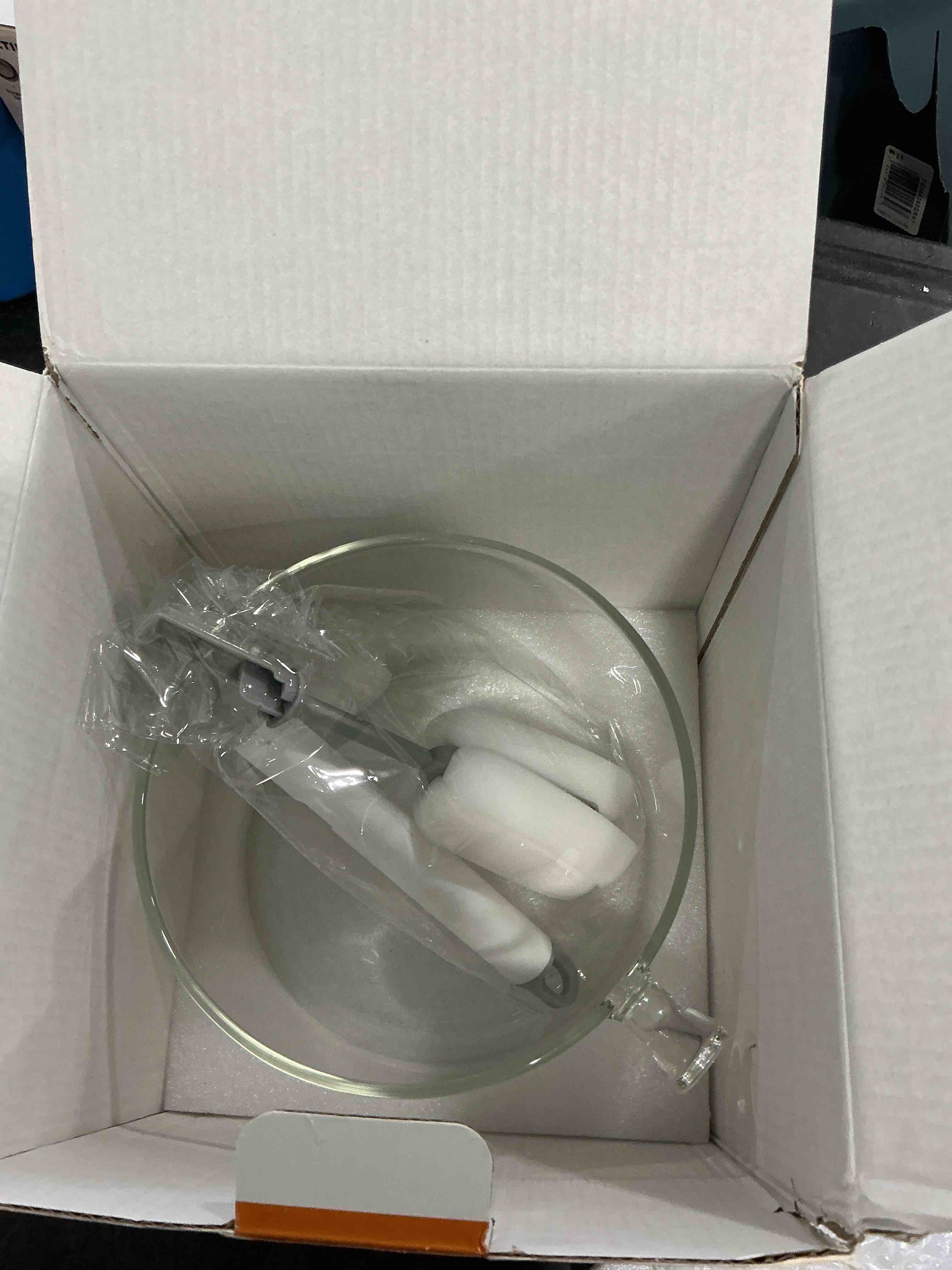 Condition photo showing New/Like New for Clear Glass Pot Set for Cooking On Stove - 1.9l/67 Fl Oz Glass Cookware Simmer Pot for Safe for Pasta Noodle, Soup, Milk 1900ml