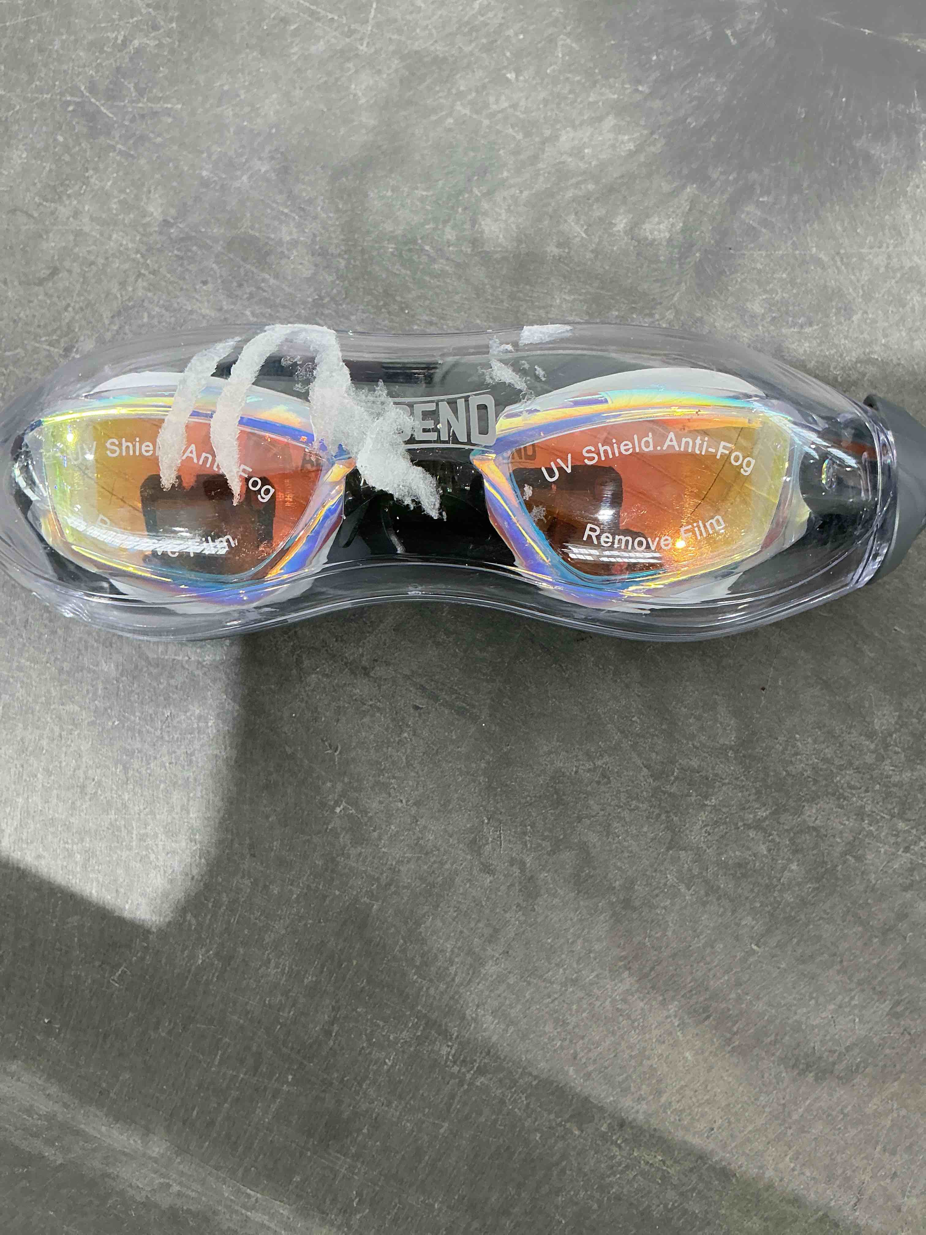 Condition photo showing Good Condition for Aegend Swim Goggles, Swimming Goggles No Leaking Full Protection Adult Men Women Youth White-orange