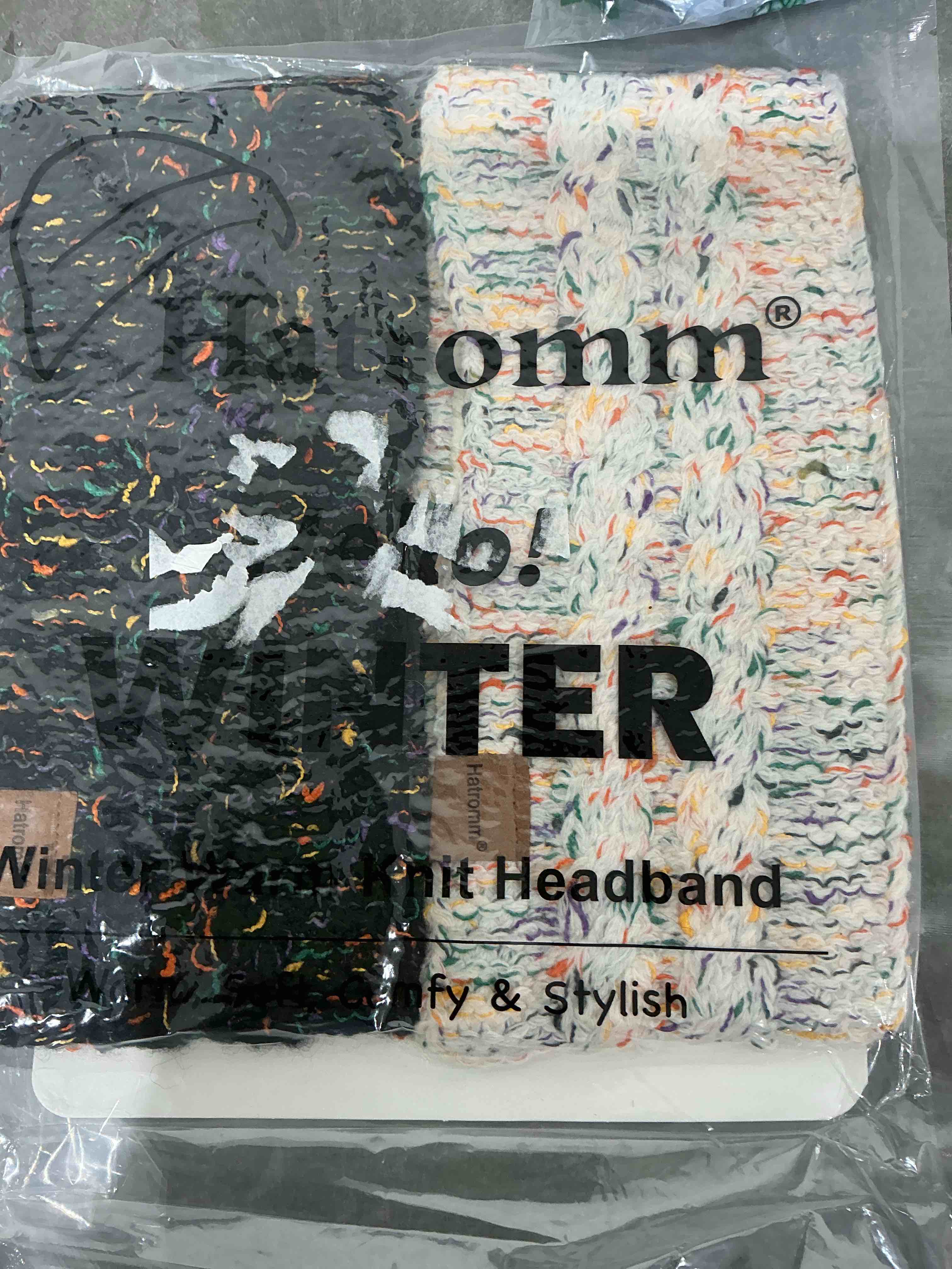 Condition photo showing Good Condition for Loritta 2 Pack Headbands for Women Winter Warm Cable Knit Ear Warmer Thick Head Wrap Fuzzy Fleece Lined Gifts