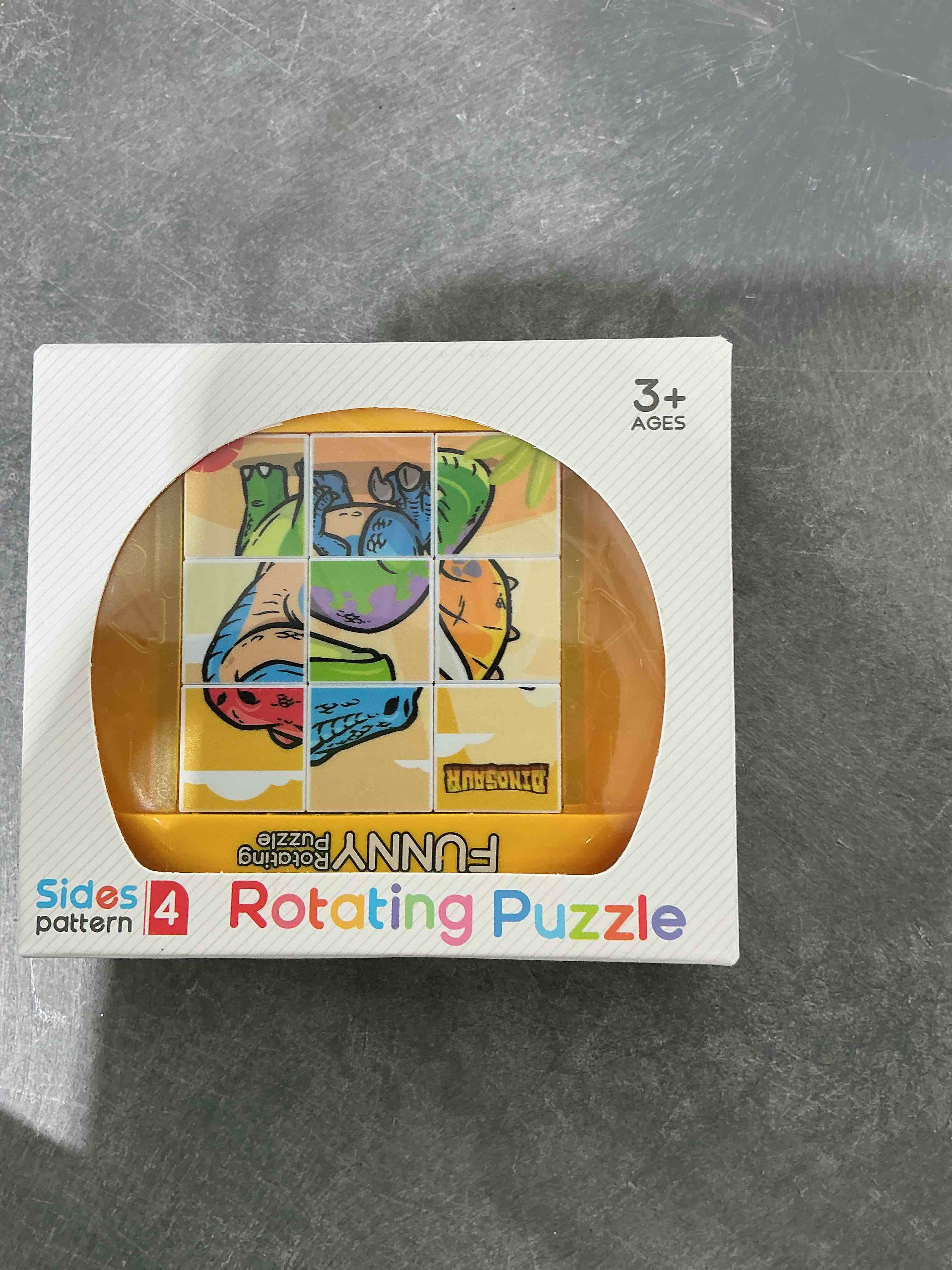 Condition photo showing Good Condition for Rotating Puzzle for Kids 3 4 5 6 7 8 Year Old, 4 Puzzles in 1, Toddlers Travel, Car, Airplane, Road Trip Activities, Fine Motor Skills, Fidget, Gift for Boys & Girls Ages 3+ (Dinosaur)