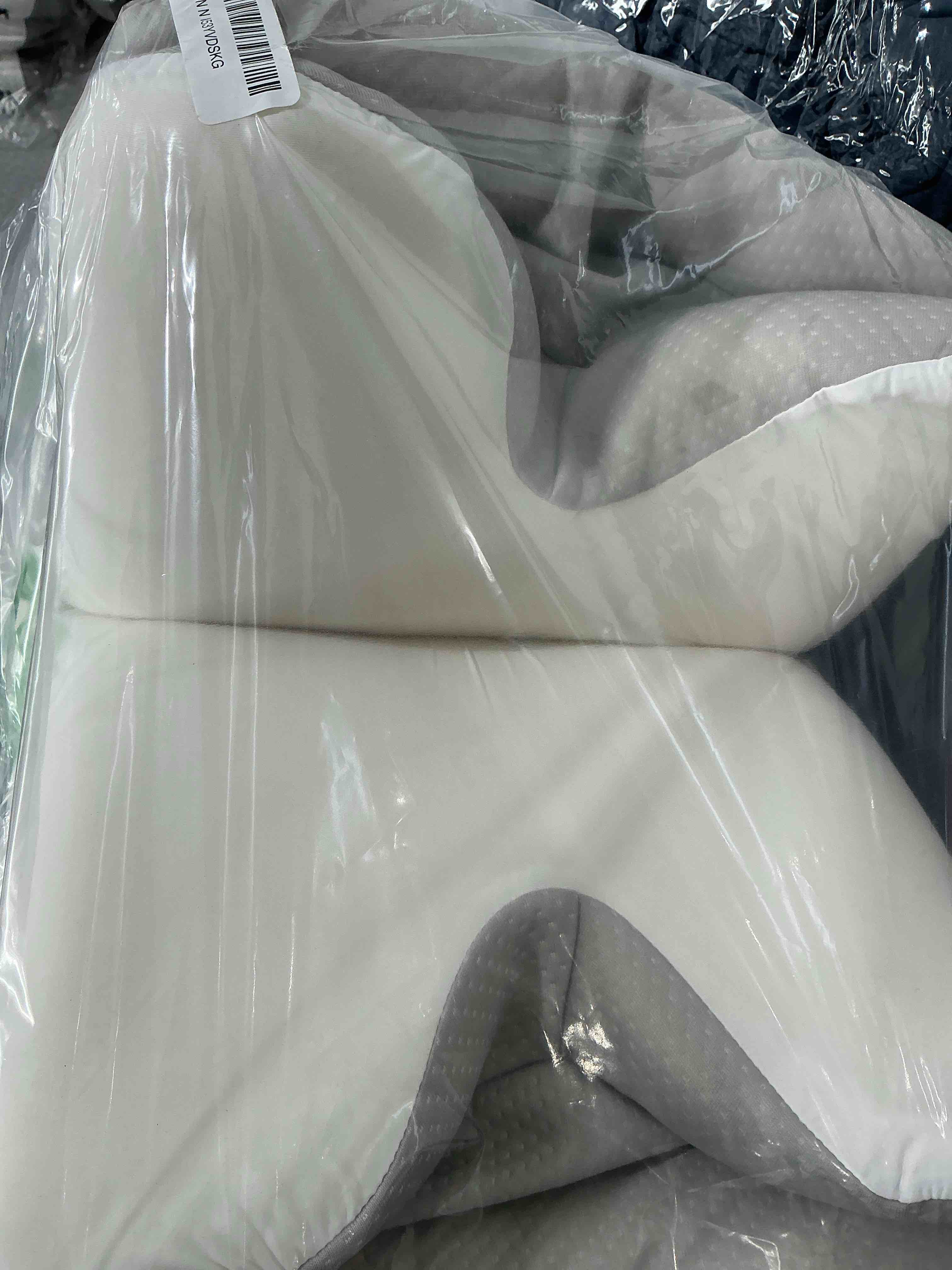 Condition photo showing Good Condition for Effective Pain Relief Cervical Neck Pillow for Sleeping, Ergonomic Cooling Side Sleeper Pillow for Neck Support, Odorless Orthopedic Contour Memory Foam Pillows, Bed Pillow for Stomach Back Sleeper White Queen