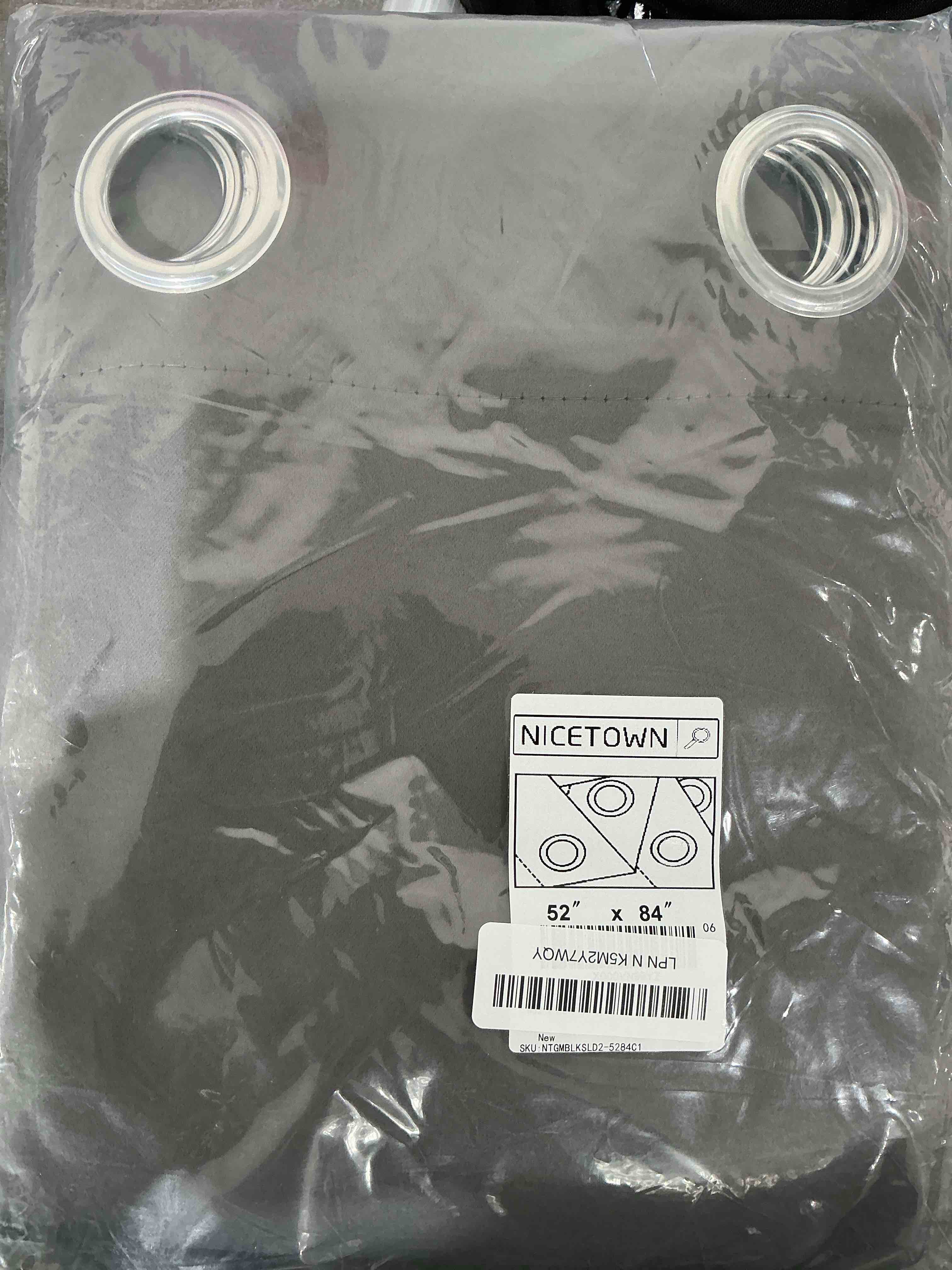 Condition photo showing Good Condition for NICETOWN Gray Blackout Curtains for Bedroom 84 inches Long - Thermal Drapes Grommet Room Darkening Light Blocking Curtains Window Treatments for Living Room (2 Panels, W52 x L84, Grey) Grey 52"W x 84"L (Pack of 2)