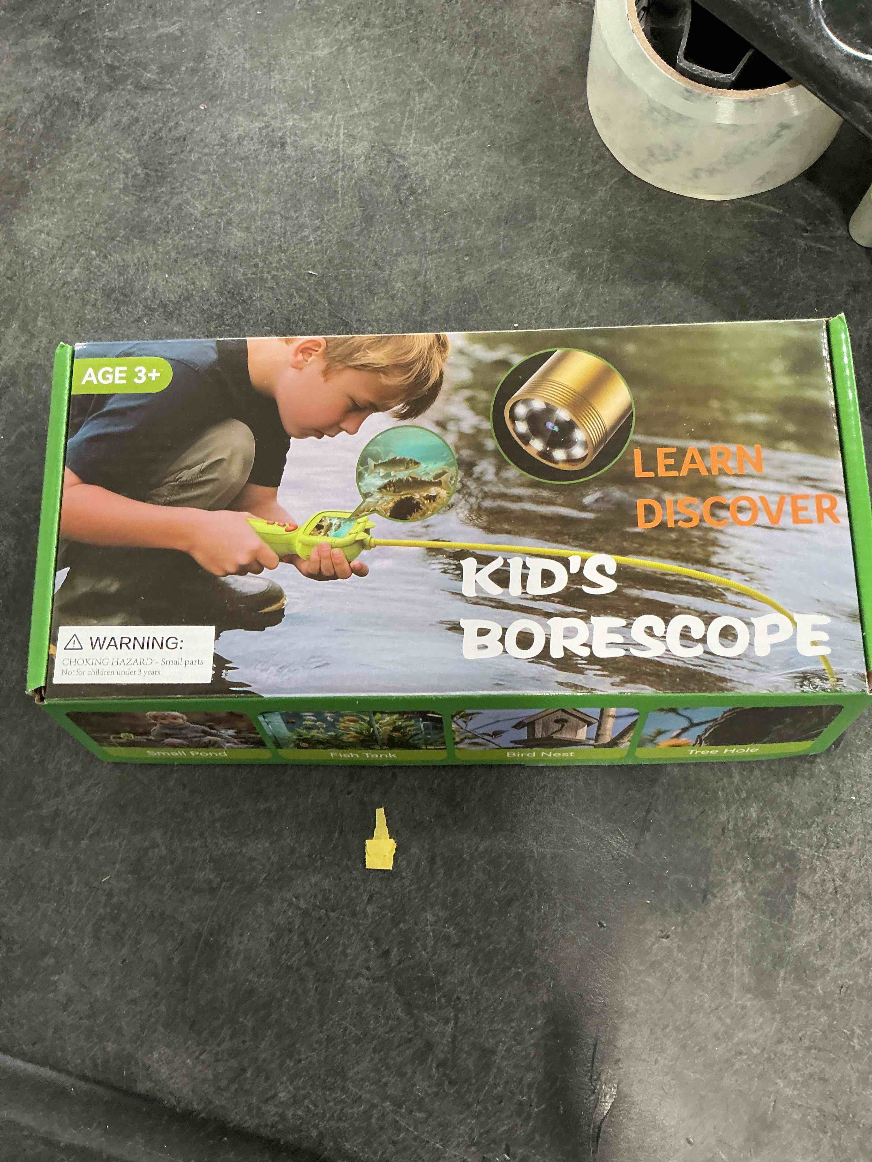 Condition photo showing New/Like New for Dinosaur Borescope Snake Camera Toy: Kids Outdoor Toy Kits, Camping Exploration Portable Toy with Lights & 2.4" Screen, Educational STEM Birthday Gift for Boys & Girls 4 5 6 7 8 9 10-Year-Old Green