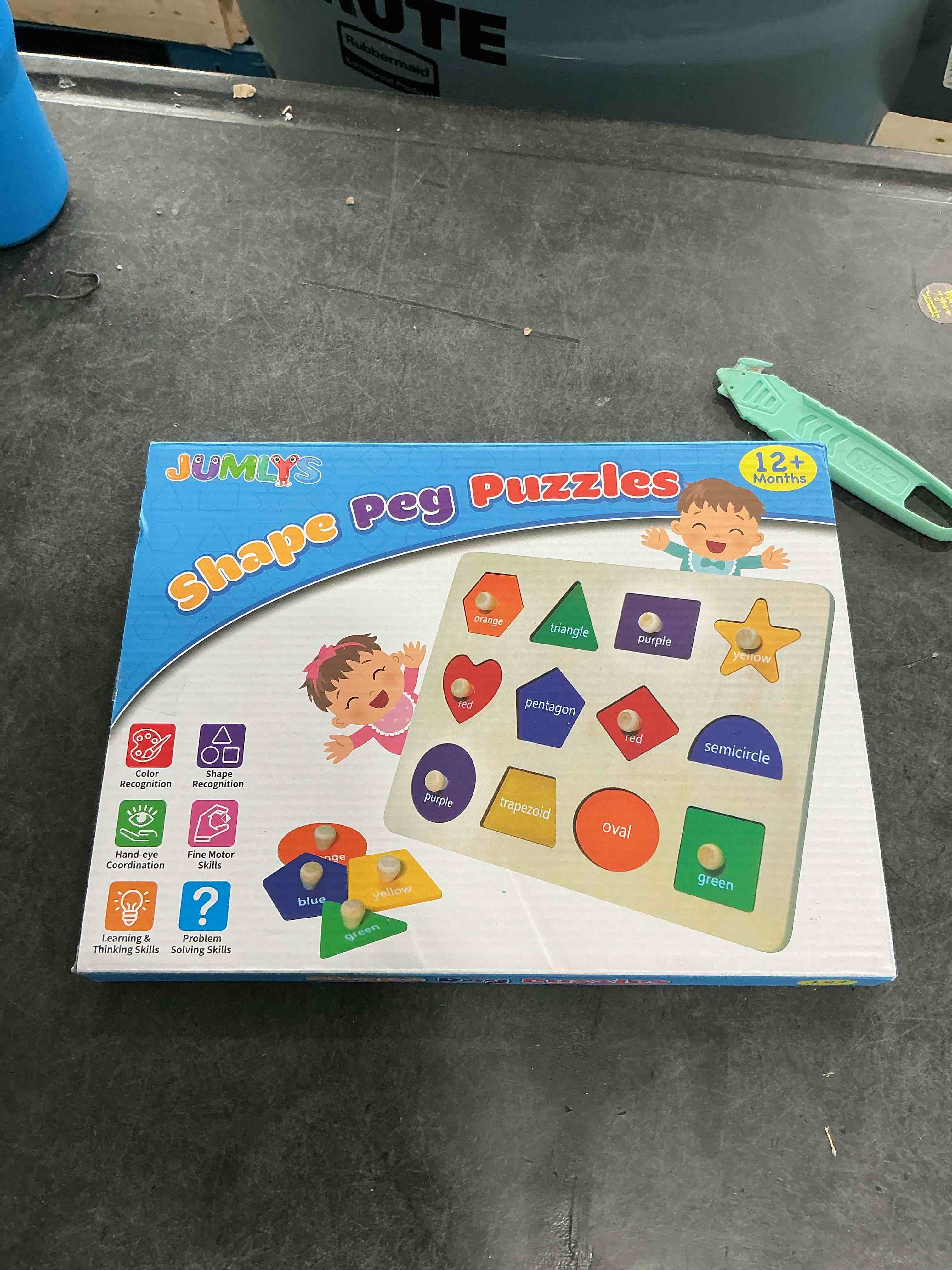 Condition photo showing New/Like New for Jumlys Montessori Toys for Toddlers 1, 2, 3 Year Old, Wooden Shape Learning Puzzles for Baby 12-18-24 Months, Early Educational Toys, Perfect Christmas Birthday Gifts for Boys & Girls Age 1-3