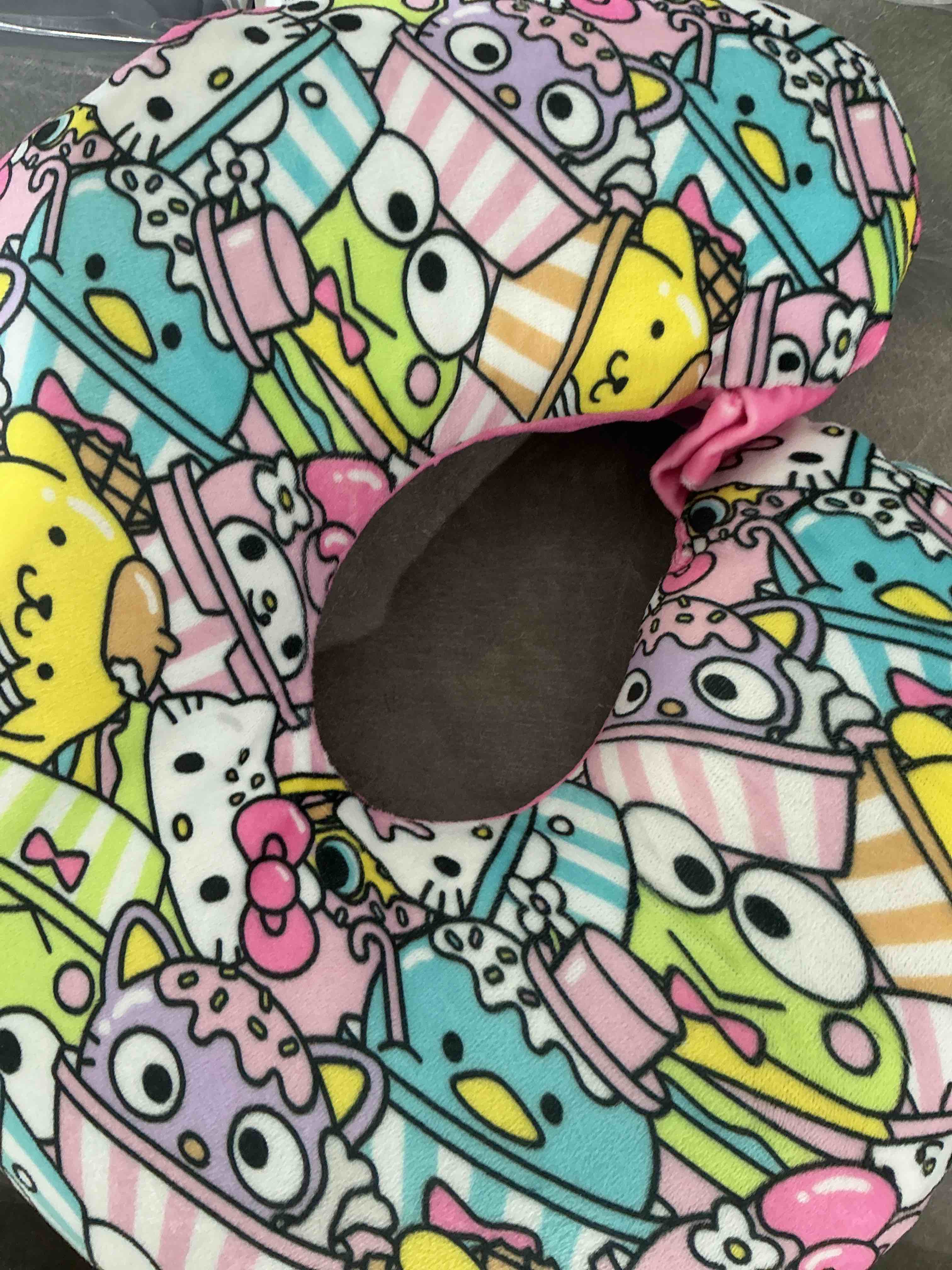 Condition photo showing Good Condition for Hello Kitty and Friends Travel Neck Pillow for Kids - Bundle with 13" Kawaii Sanrio Boba Style Neck Pillow, Tattoos, Stickers, More | Hello Kitty and My Melody Travel Accessories for Girls