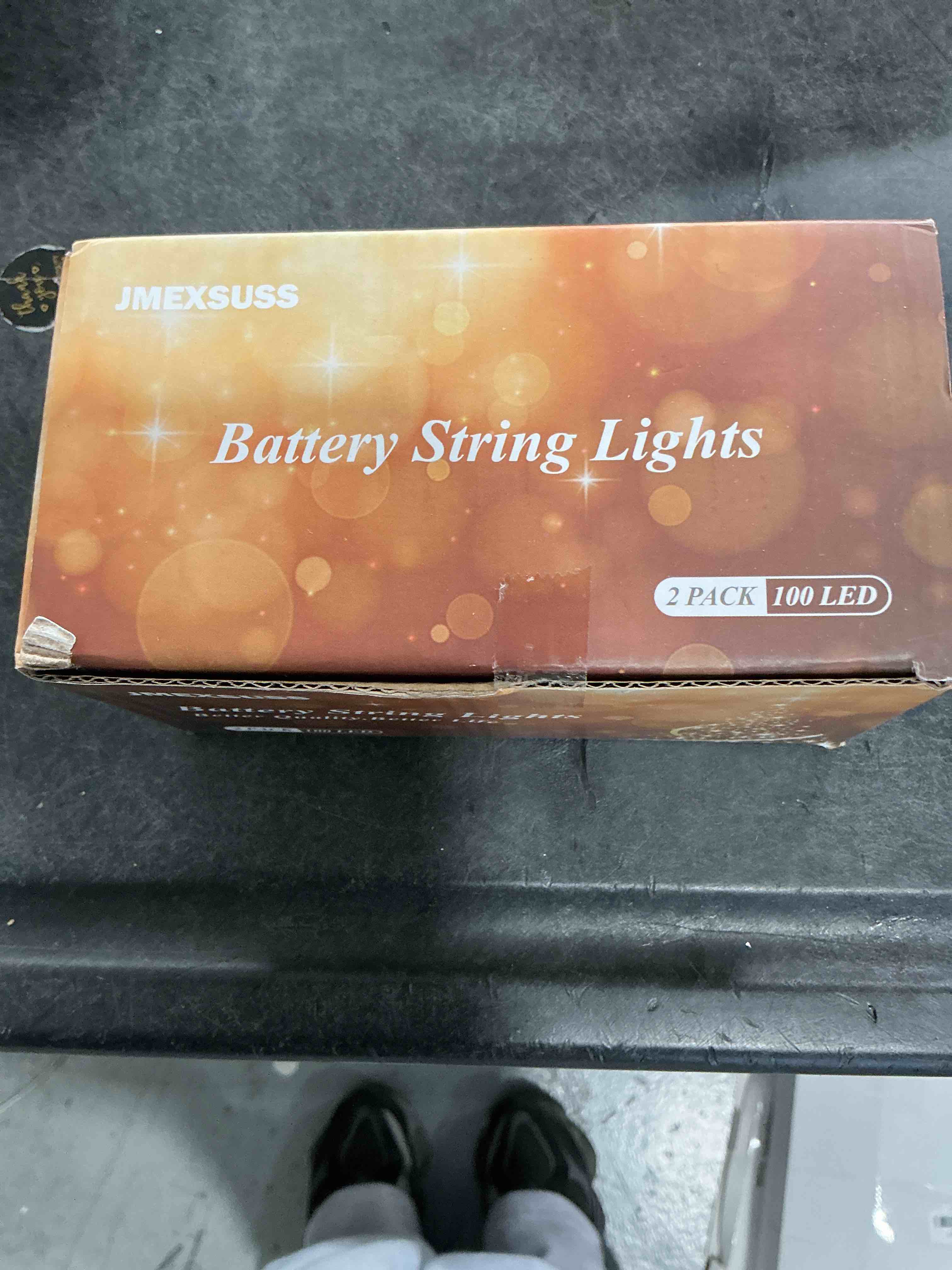 Condition photo showing New/Like New for JMEXSUSS Battery Operated Christmas Lights with Remote, Each 33 FT String Lights Indoor Outdoor Waterproof, 2 Pack 100 LED Warm White Christmas Tree Light for Outside Party Garden Yard Porch Decor