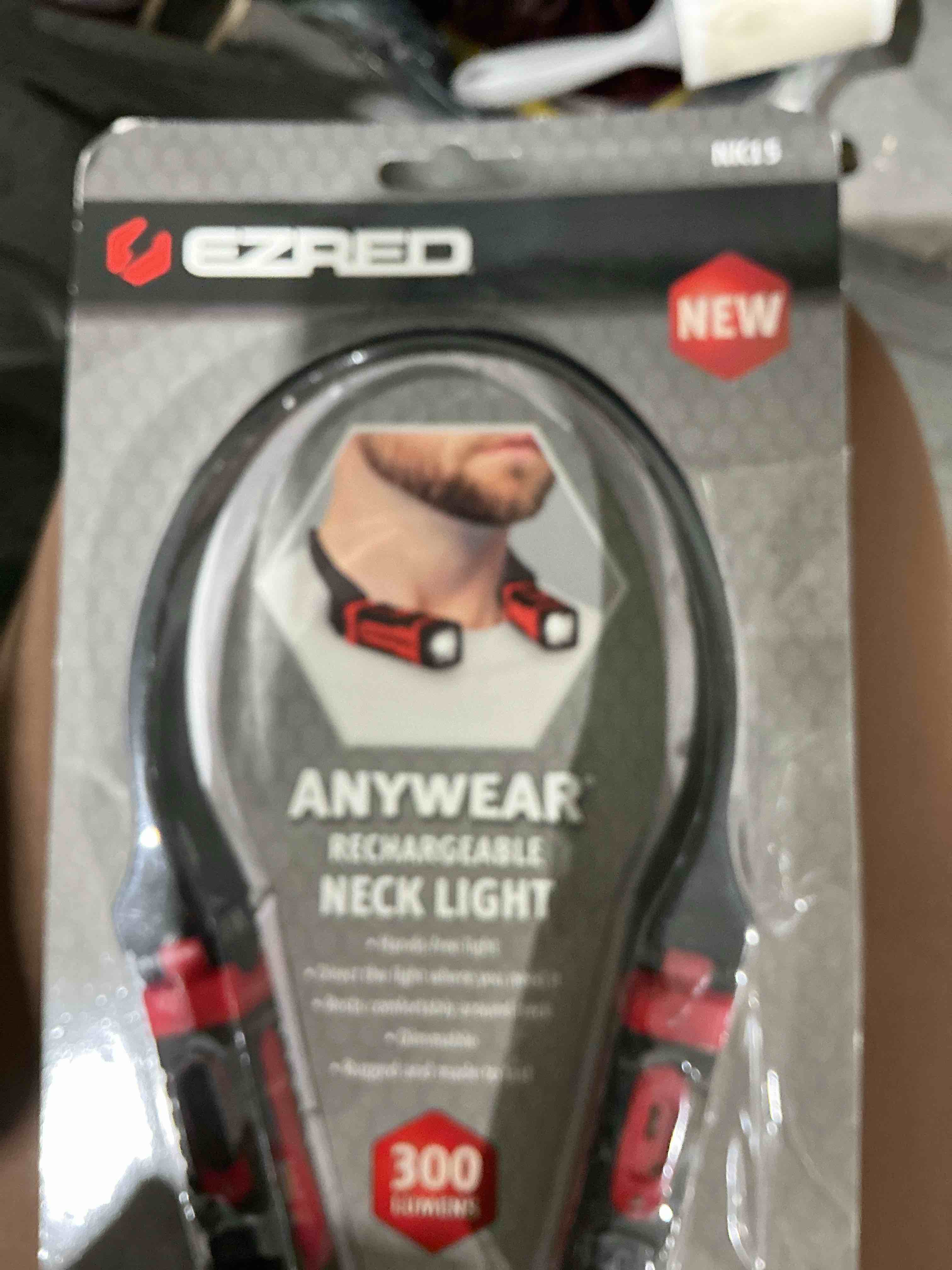 Condition photo showing Good Condition for EZRED ANYWEAR Rechargeable Neck Light for Hands-Free Lighting - NK15, Perfect Light for Mechanics, Camping, Hunting, DIY Projects, Reading