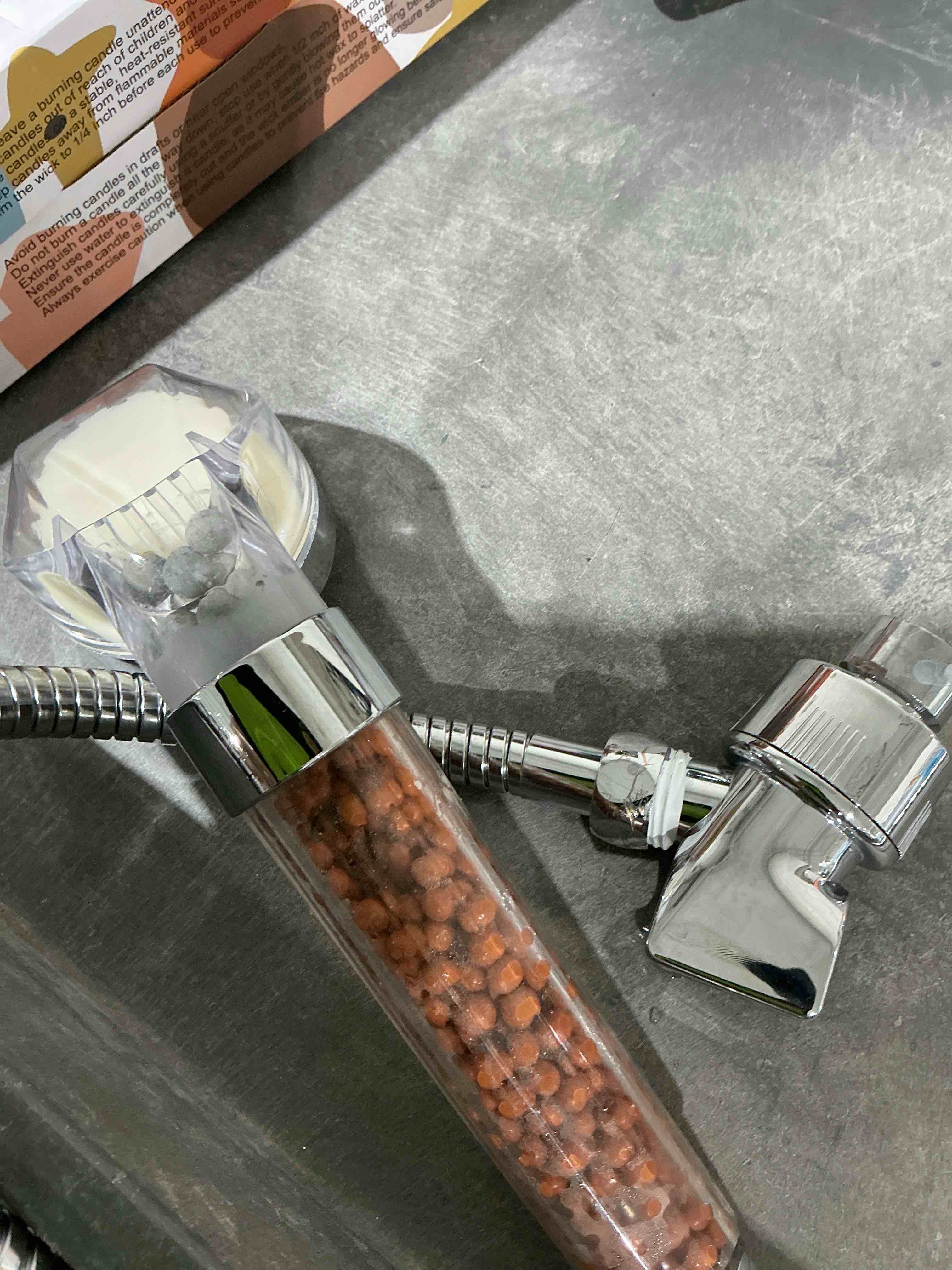 Condition photo showing Good Condition for LED Handheld Shower Head Set with Filtration, Automatic 7-color Changing Shower Head Kit, High Pressure Handheld Shower Head with Hose and Bracket, Water Saving Showerheads with Filtration Beads