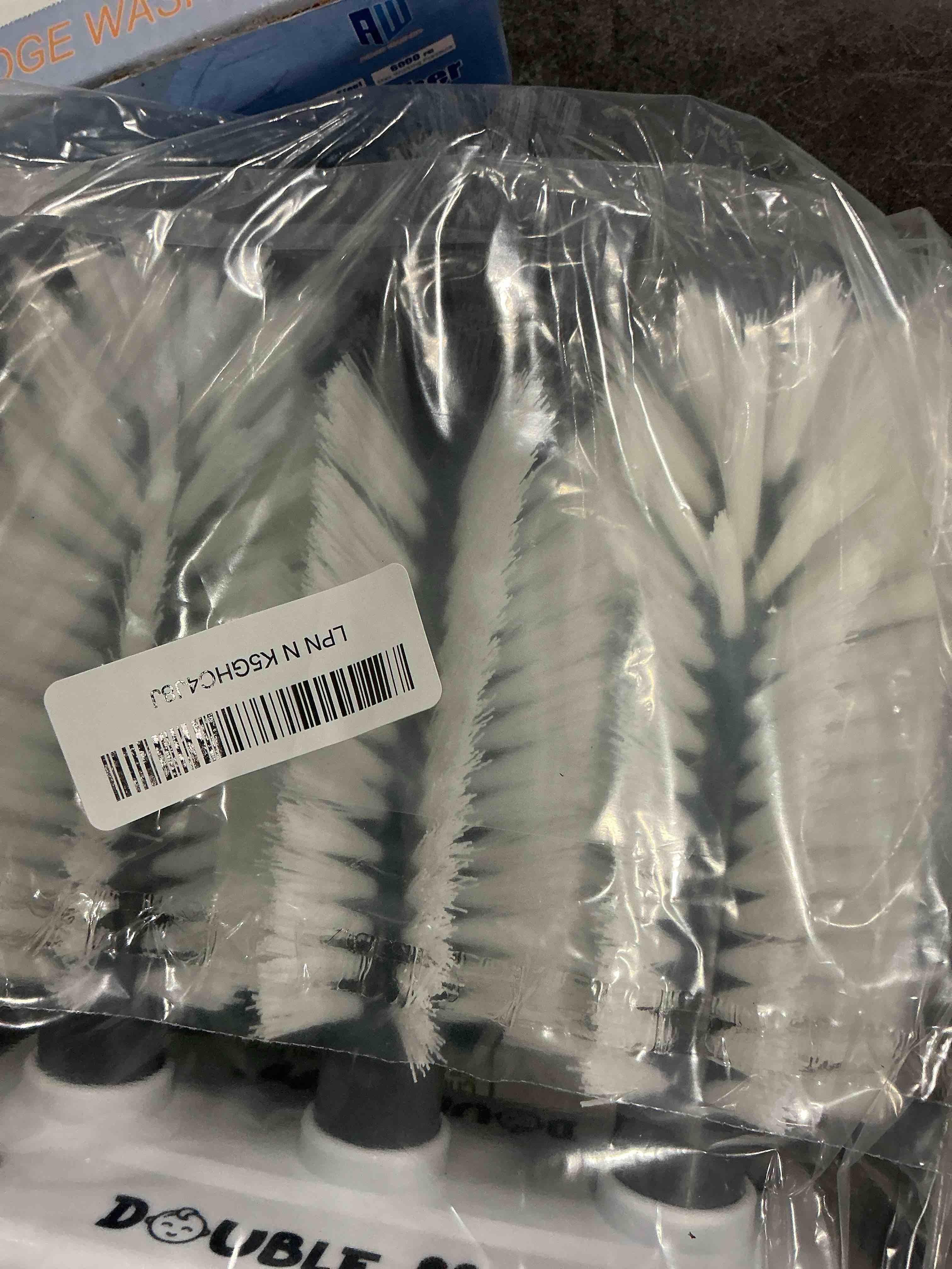 Condition photo showing Good Condition for Double Baby Bottle Cleaning Brush Set with Suction Base - Cleans Two Bottles at Once - Includes Nipple Cleaner Brush - High Density Bristles, Dishwasher Safe - Baby Gift & Newborn Essential