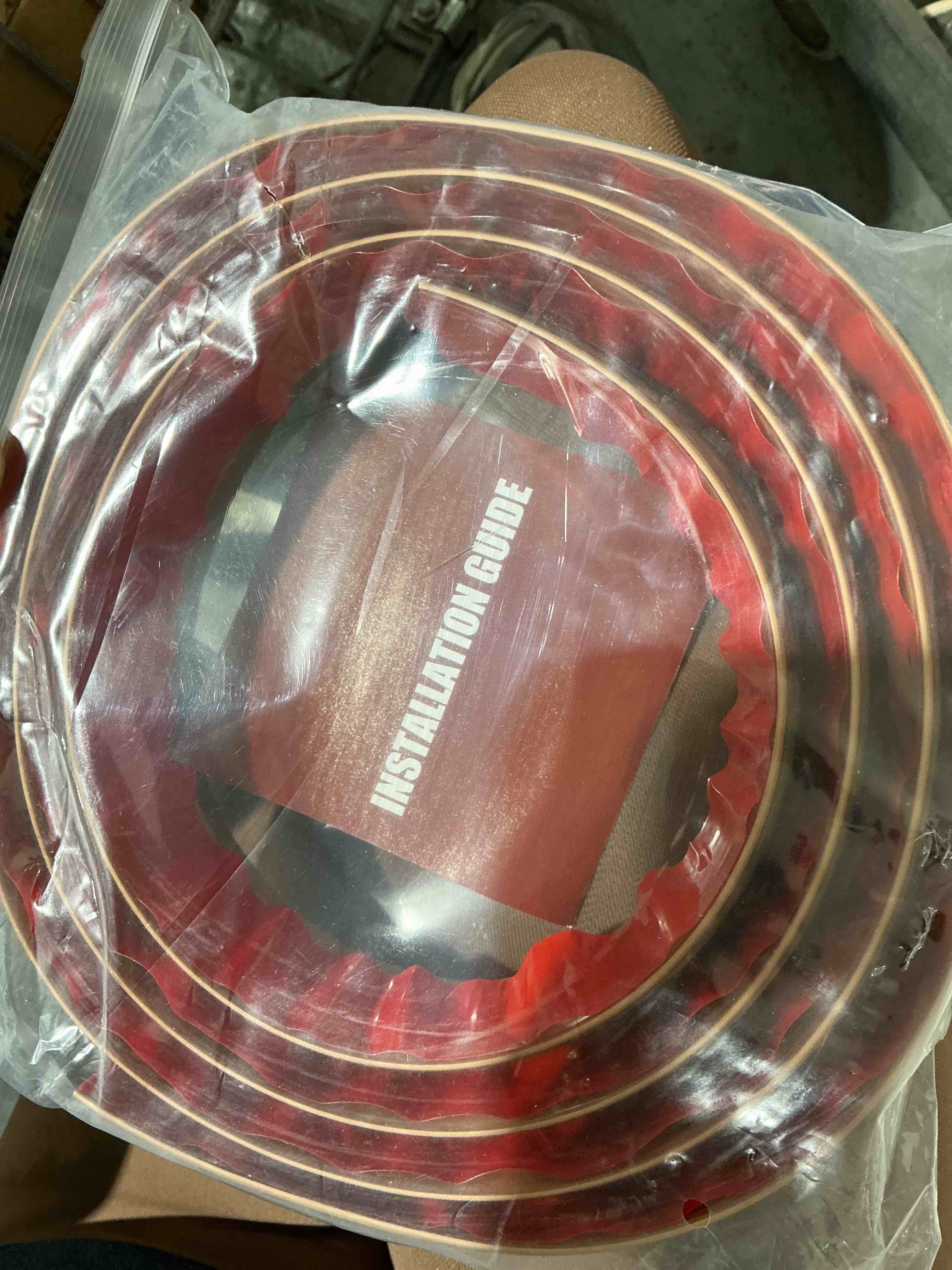 Condition photo showing Good Condition for Vinyl Door Threshold Flooring Transition Strip Self Adhesive Carpet Edging Strip for Laminate Doorway Edge Threshold from 1/5" to 2/5" (Smoked Brown Wood Grain, 6.6 Ft) 1/5" to 2/5", 6.6Ft Smoked Brown Wood Grain