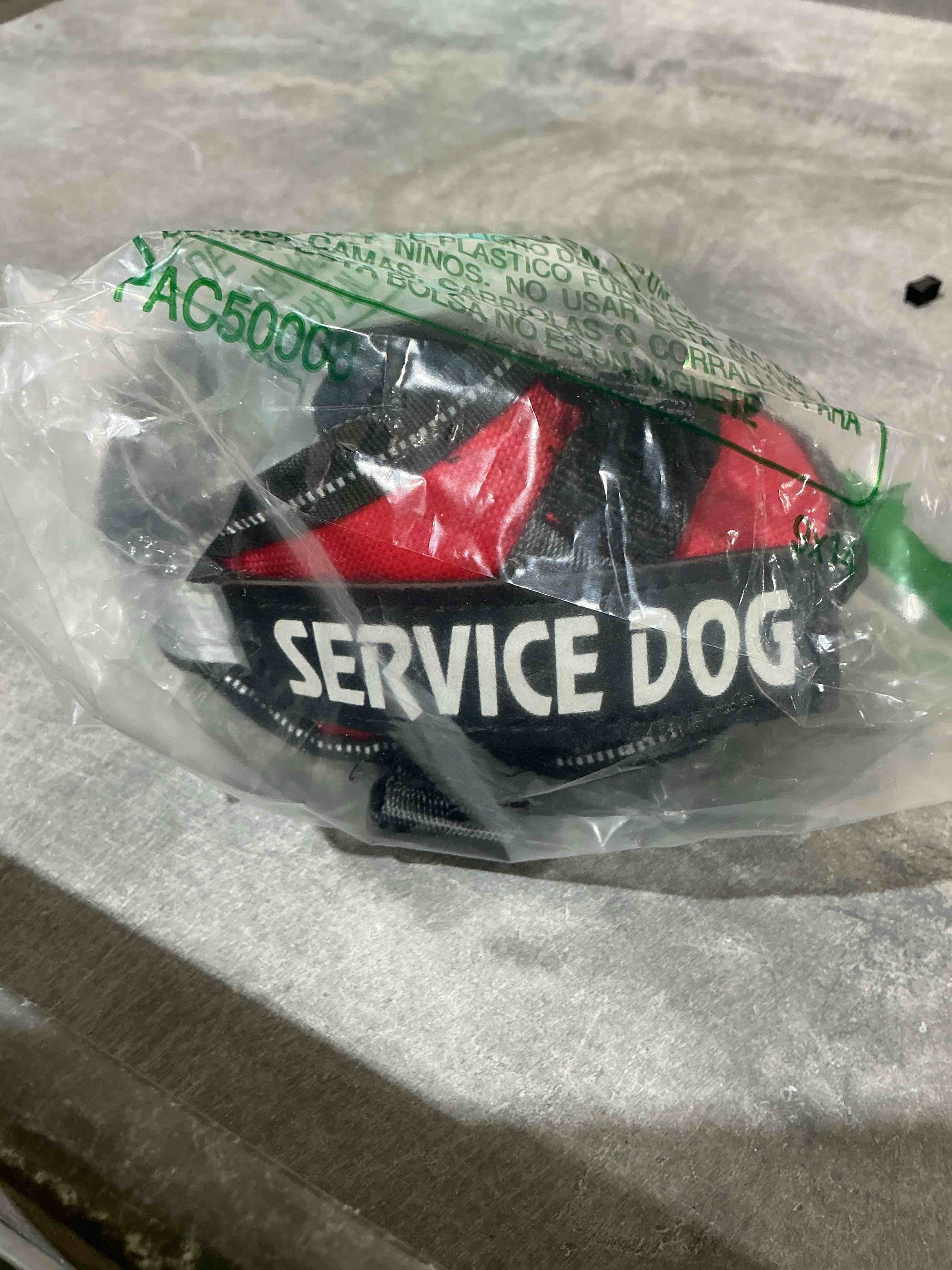 Condition photo showing Good Condition for ESA Dog Vest + ID Tag + 50 ADA Information Cards - Emotional Support Dog Harness in Sizes X Small to XX-Large Metal Dog Tag Durable Clip Service Dog Information Cards X-SMALL (Chest: 15 - 18.5 Inch)