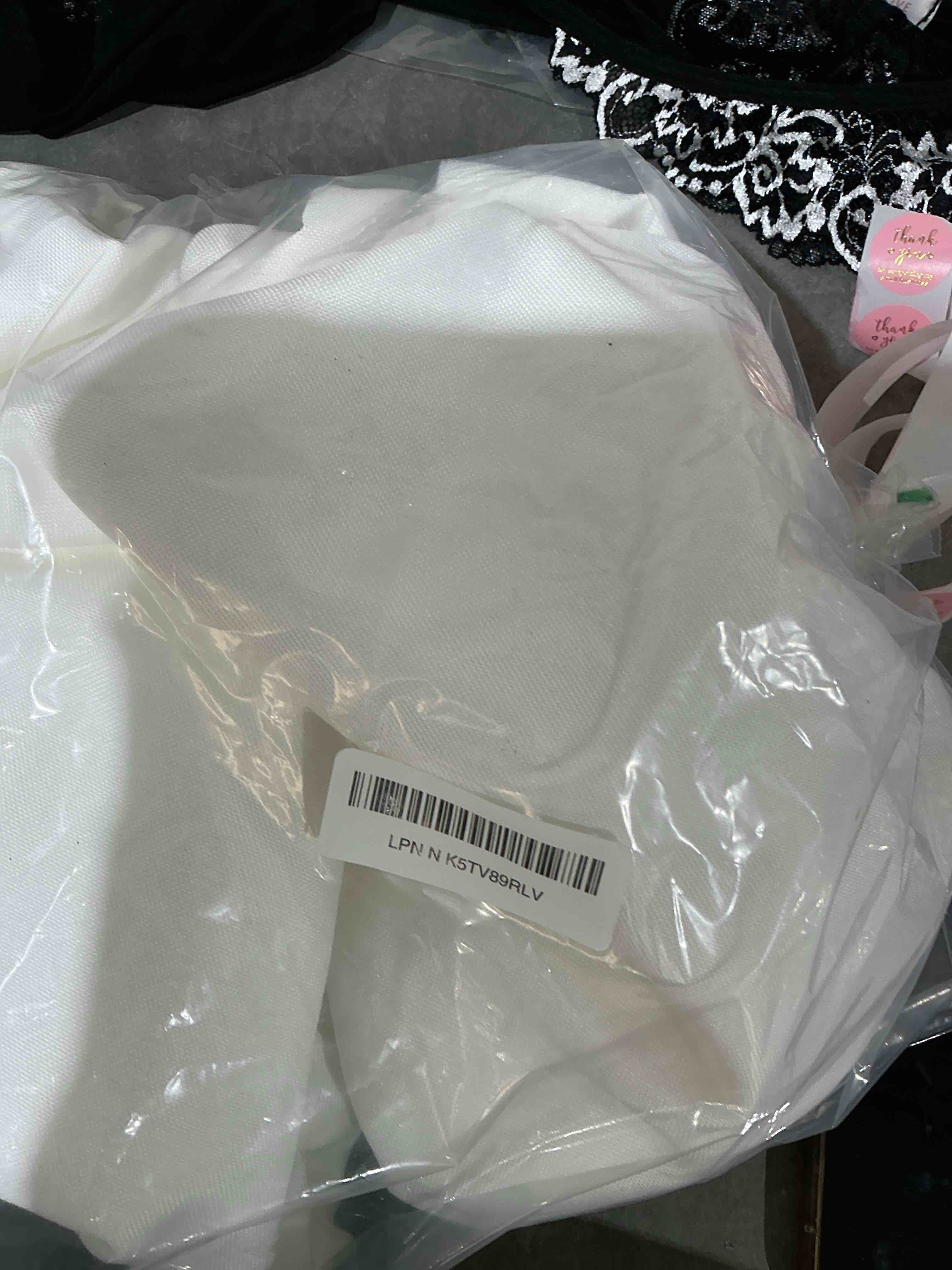 Condition photo showing Good Condition for JIUZHEN Faux Linen Farmhouse Tablecloth Rectangular, Wrinkle Stain Resistant Table Cloth Rectangle Table Cover for Kitchen Dining, Holiday Party Dinner, White, 60 x 102 Inch