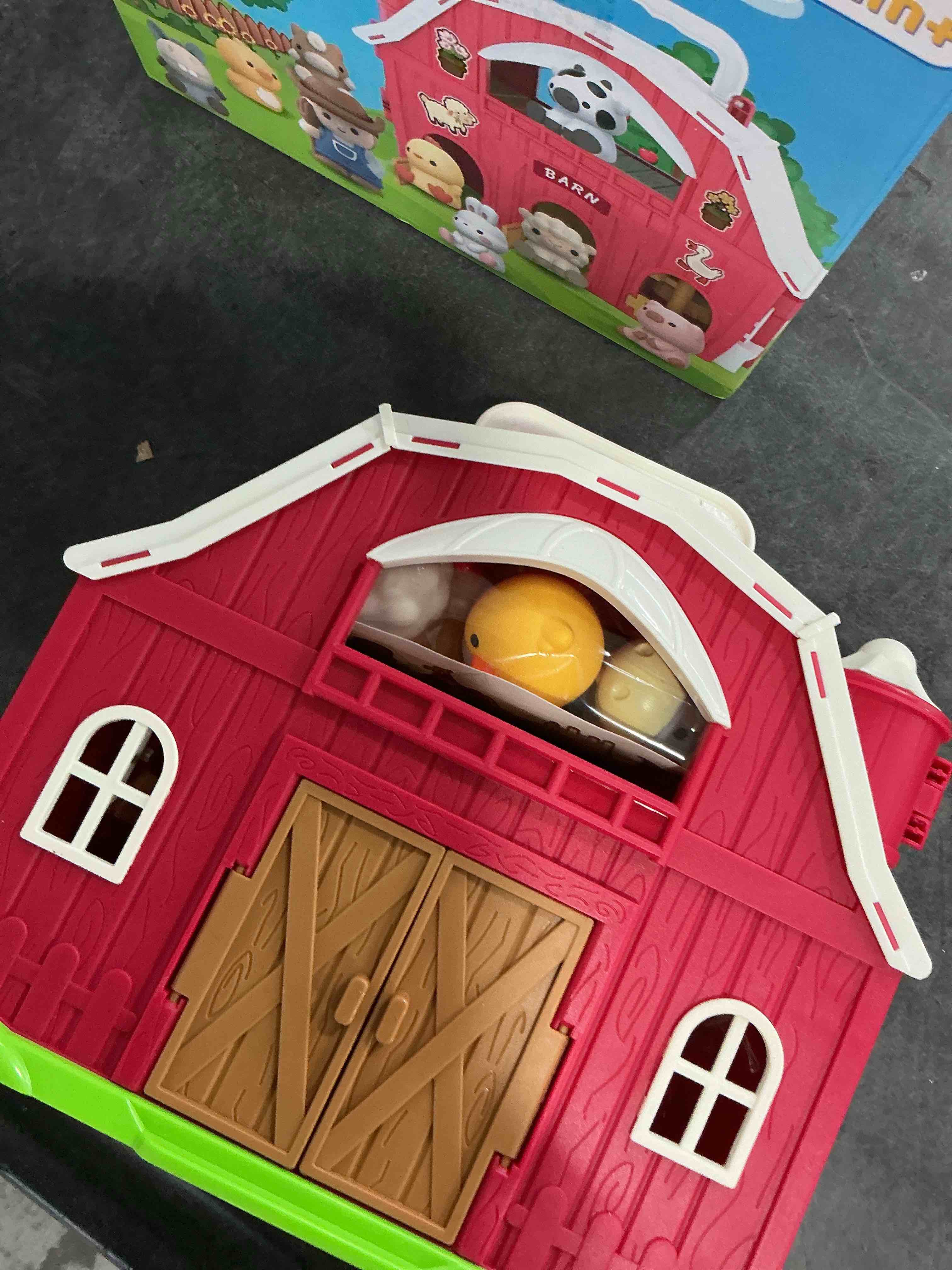 Condition photo showing Good Condition for Aigybobo Farm Animals Big Barn Toys for 1 2 3 Year Old, Toddler Montessori Learning Toy, Farm Playset with Animal Figures and DIY Stickers, Christmas Birthday Gift for Baby Boys Girls Age 12-18 Months