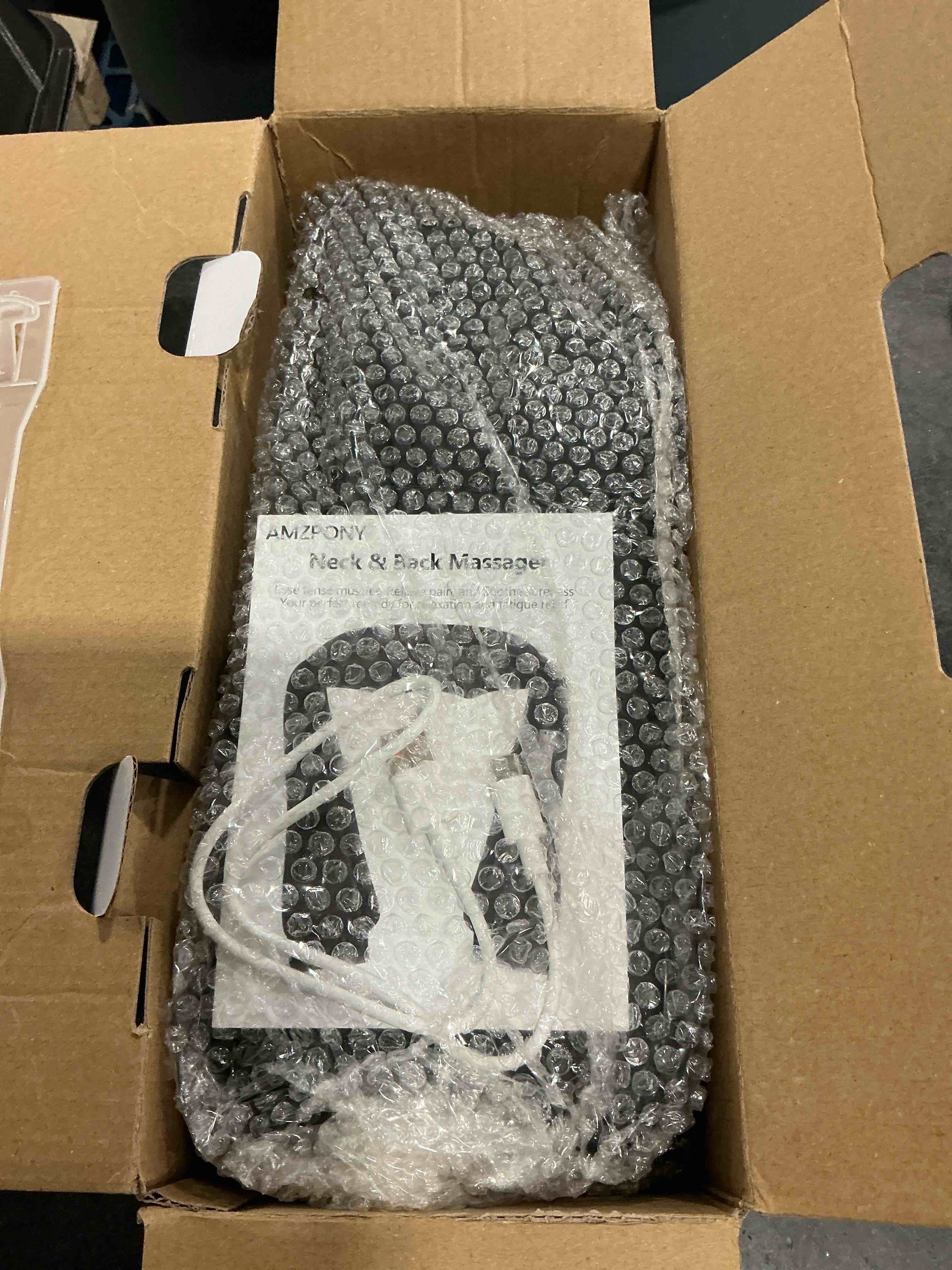 Condition photo showing New/Like New for AMZPONY® Cordless Neck Massager for Pain Relief Deep Tissue, Rechargeable Shiatsu Neck and Back Massager with Heat Kneading Shoulder Massage for Body Muscle Pain Relief,Gifts for Dad Mom Friends Black