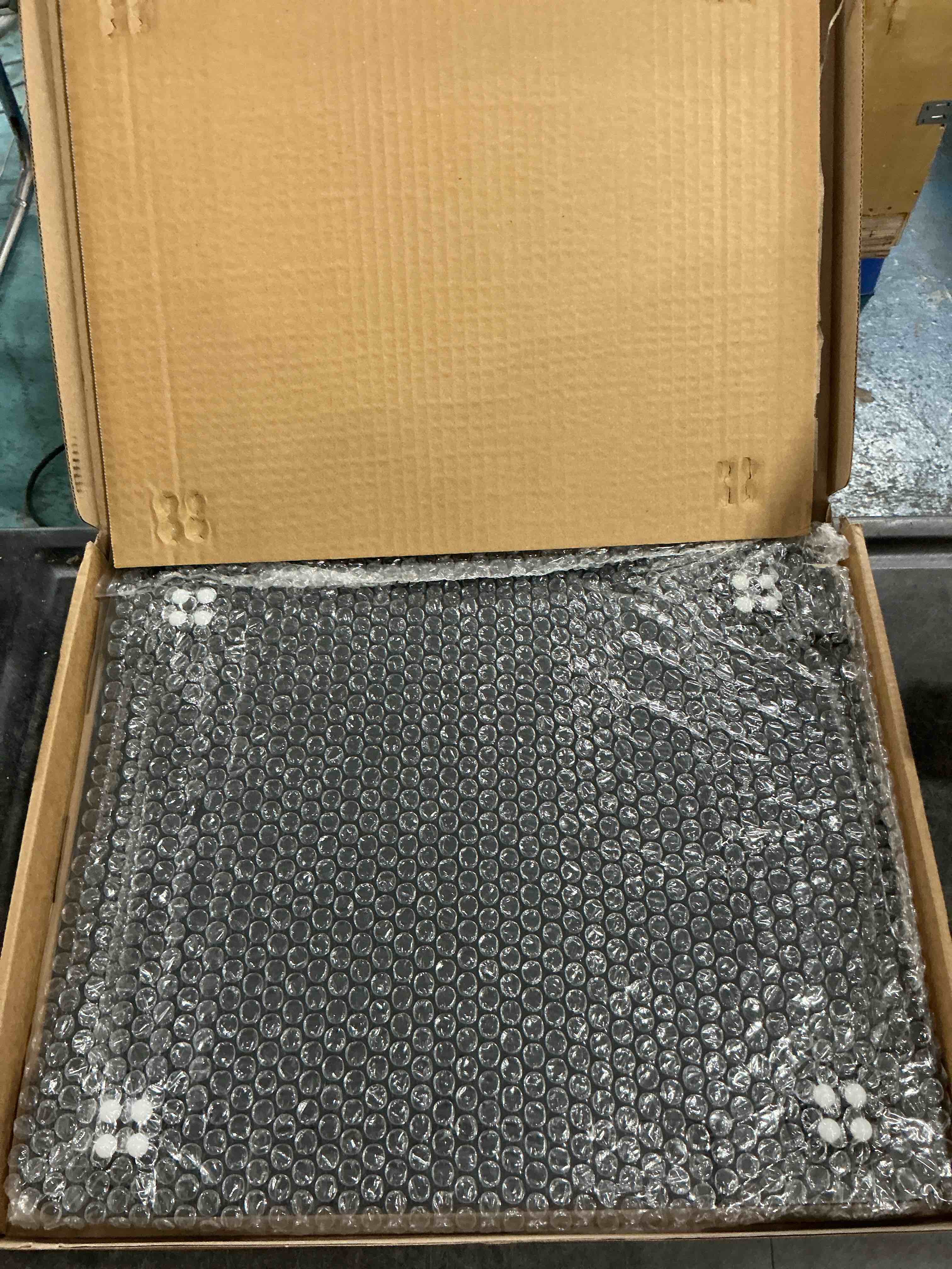 Condition photo showing New/Like New for 360° Rolling Tray Bamboo Appliance Slider for Kitchen Appliances, for Breville Espresso Machine Accessories, Sliding Tray for Coffee Maker Appliances Mat Easily from Under The Cabinet Black 13"×15.7" Black 15.7x13inch