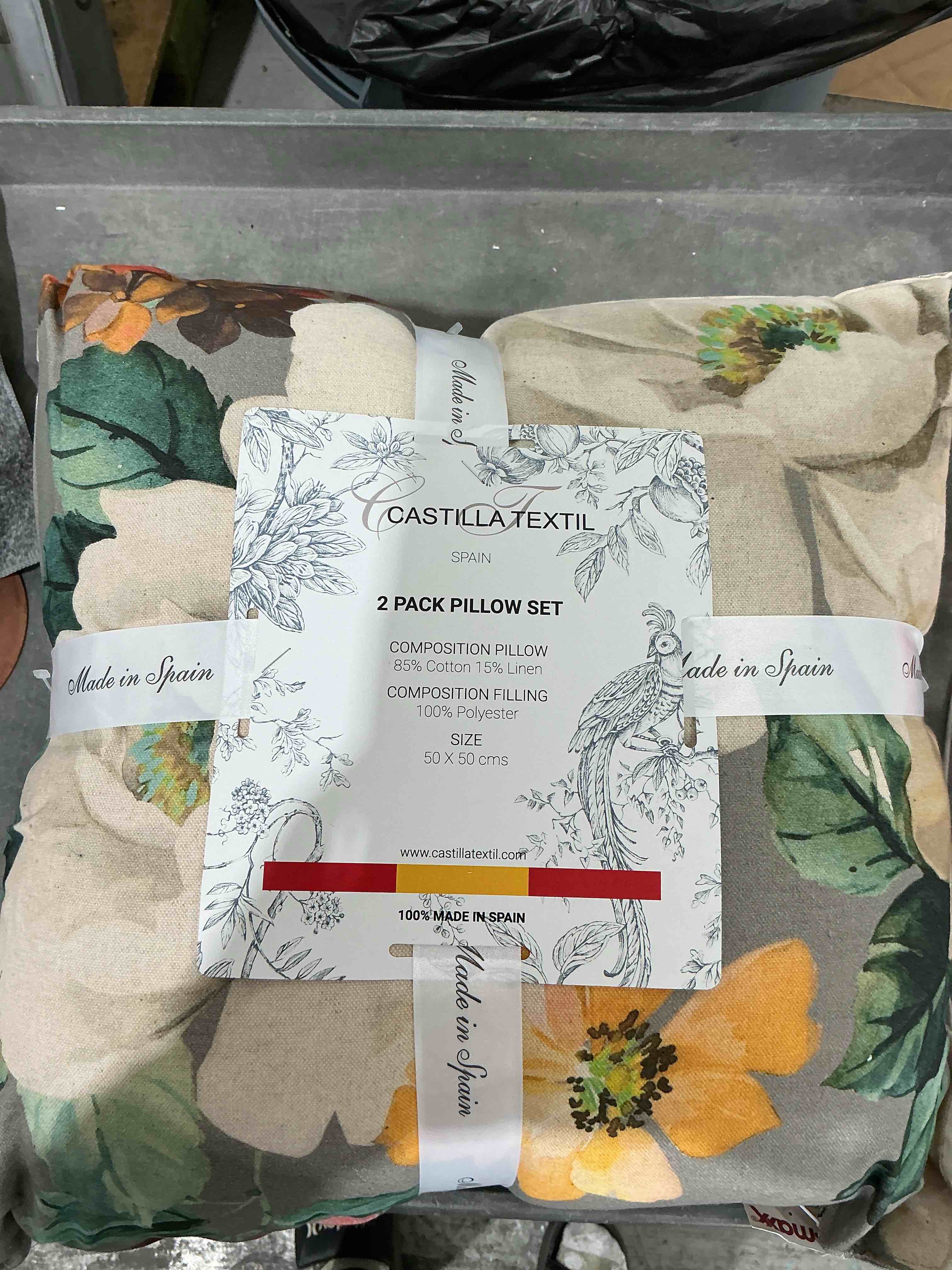 Castilla Textil 2 Pack Pillow Set