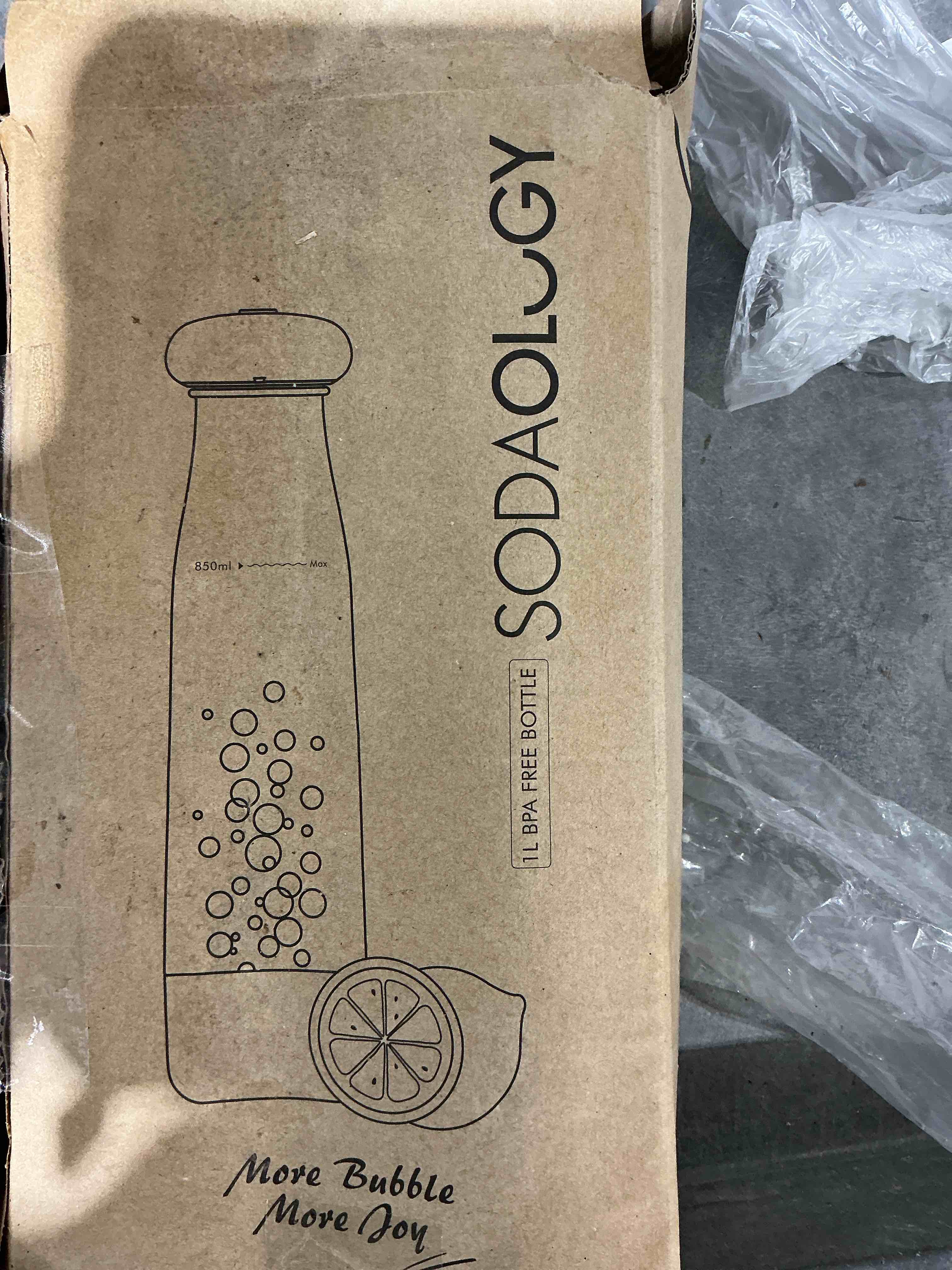 sodaology sparkling water maker replacement bottles 2 pack