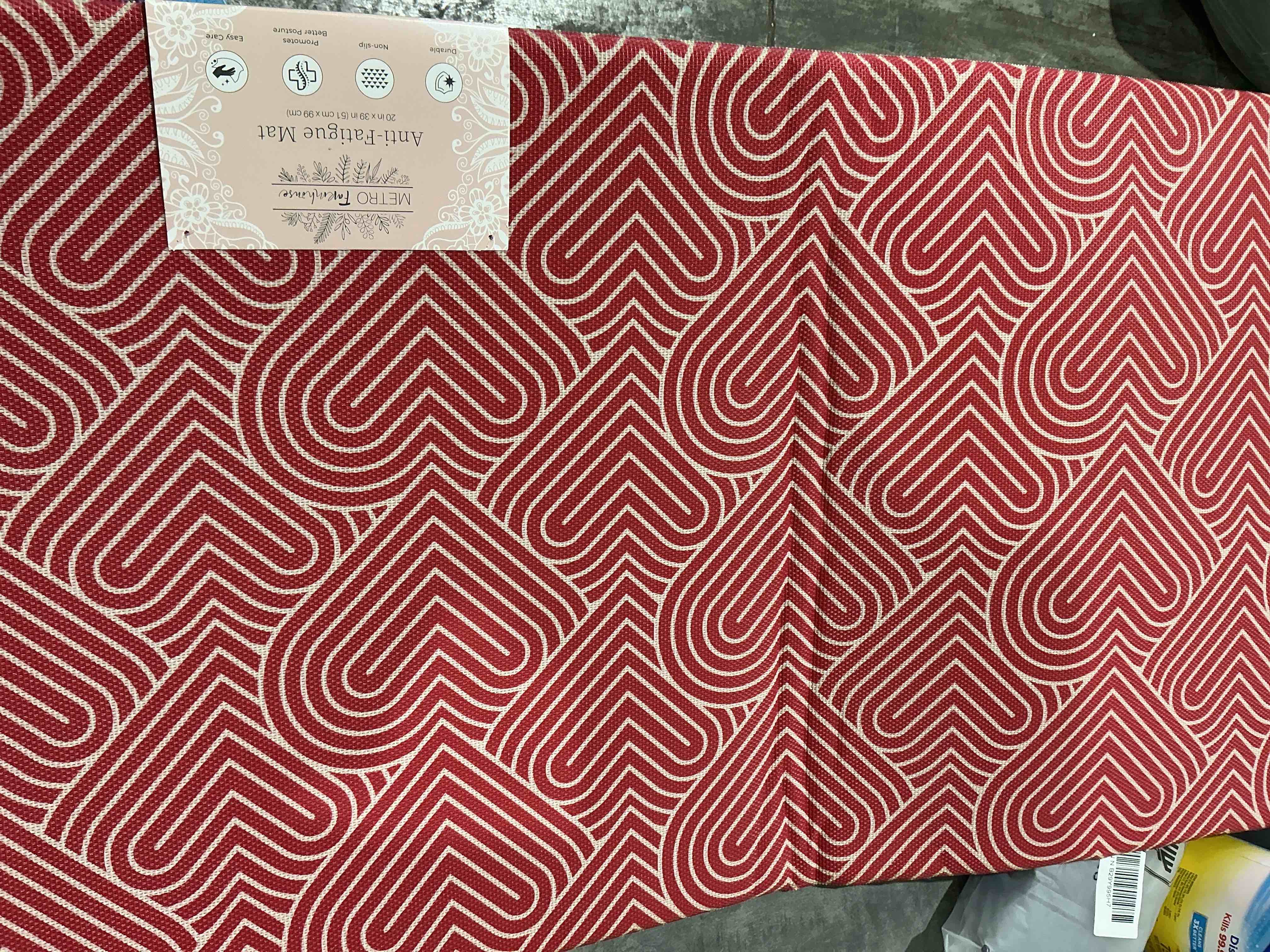 Metro Farmhouse anti-fatigue 20”x39” mat Valentines Decor