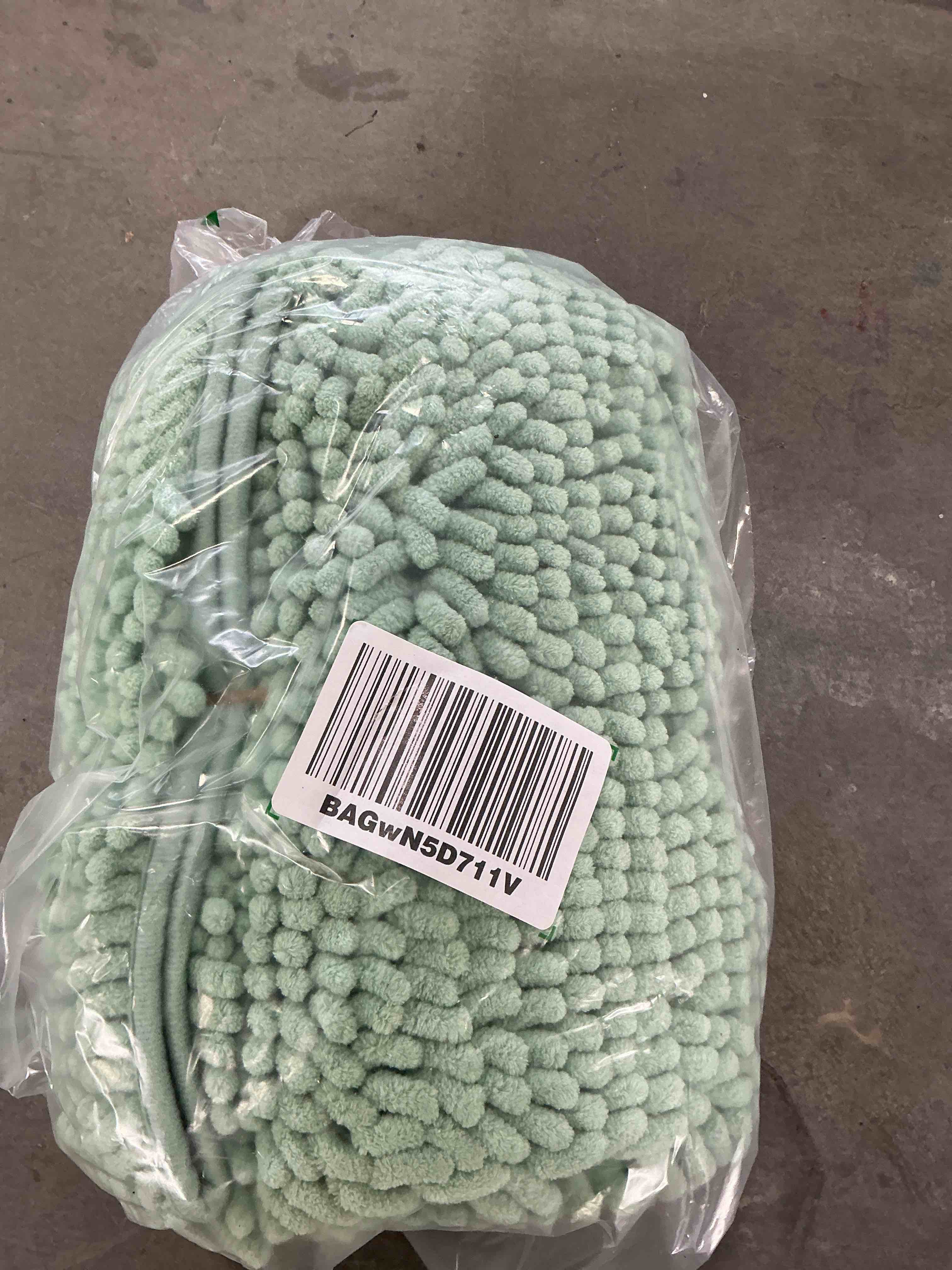 Condition photo showing New/Like New for Muddy Mat® Shown on TV–Super Absorbent Microfiber Dog Door Mat for Muddy Paws, Non-Slip Washable Pet Rug, Quick Dry Chenille Entryway Carpet, Machine Washable Indoor Outdoor mat–Seafoam Green 30"x19" Seafoam Green 19" x 30"