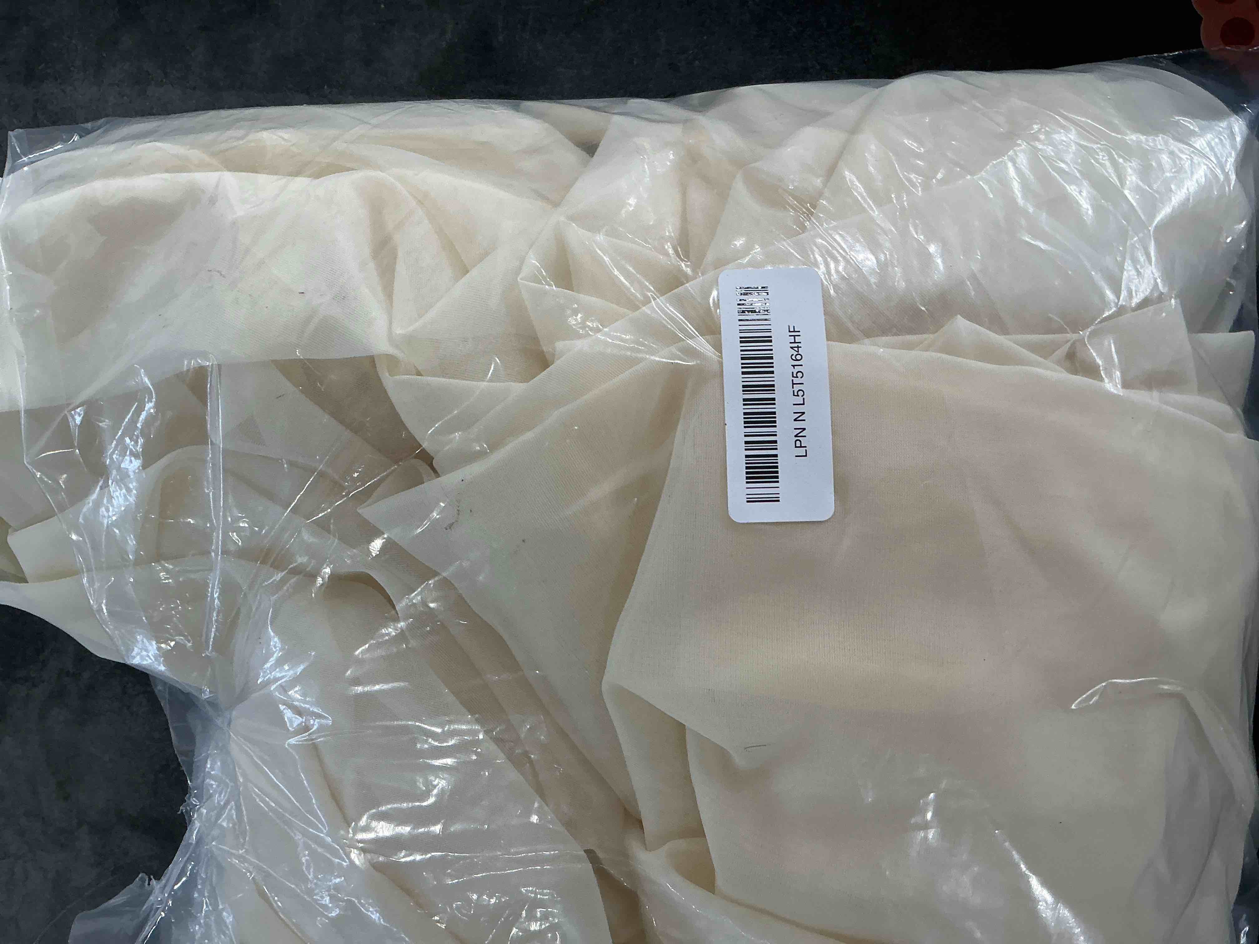 Condition photo showing New/Like New for SpaceDresser Basic Rod Pocket Sheer Voile Window Curtain Panels Ivory 1 Pair 2 Panels 52 Width 63 Inch Long for Kitchen Bedroom Children Living Room Yard(Ivory,52 W x 63 L) Ivory 52"W x 63"L (Pack of 2)