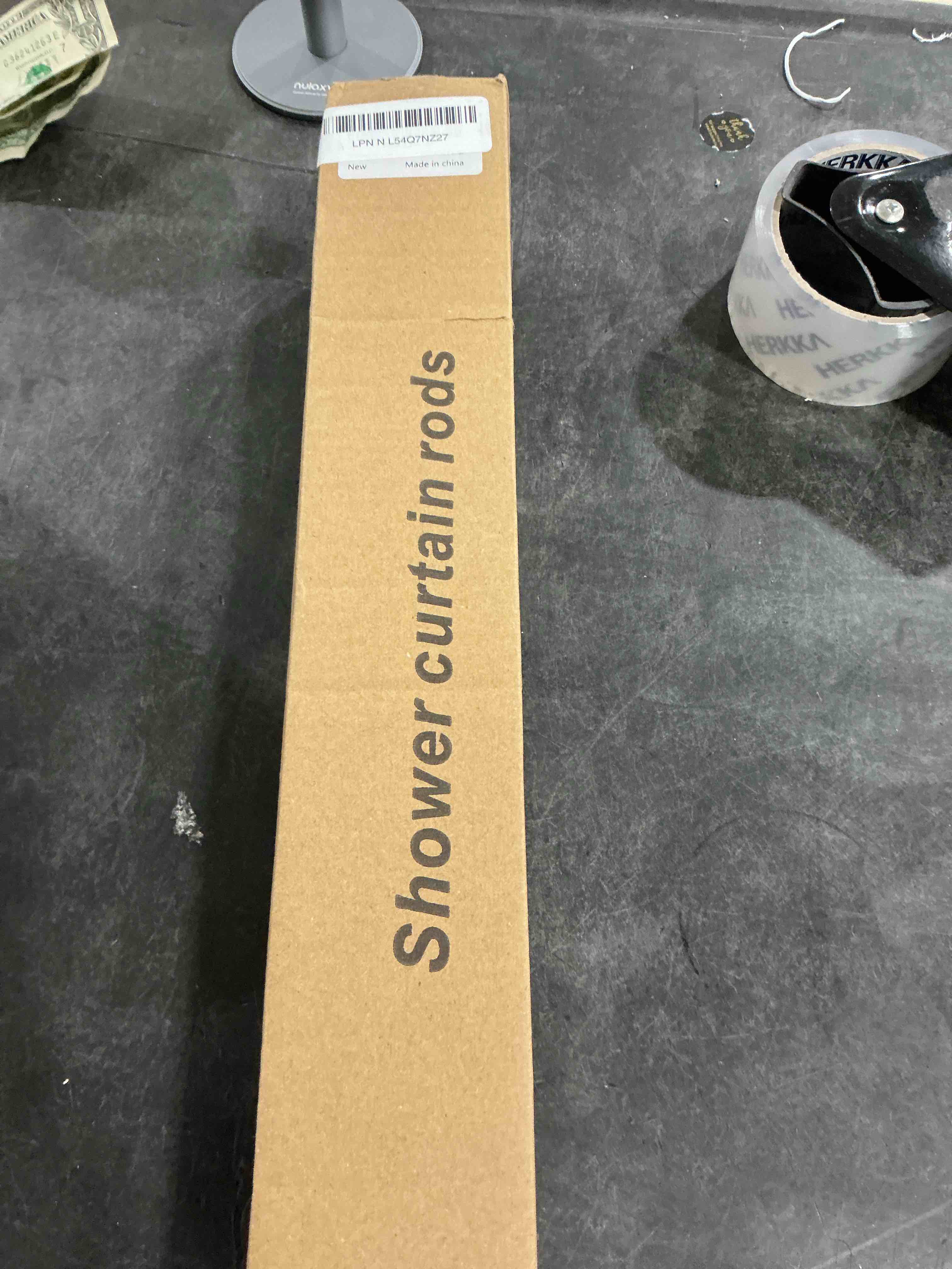 Condition photo showing New/Like New for Black Shower Curtain Rod 31 to 80 Inch,1 Inch Diameter Adjustable Spring Tension Stainless Steel Telescoping Rod,Easy Install,No Rust 31-80 Black