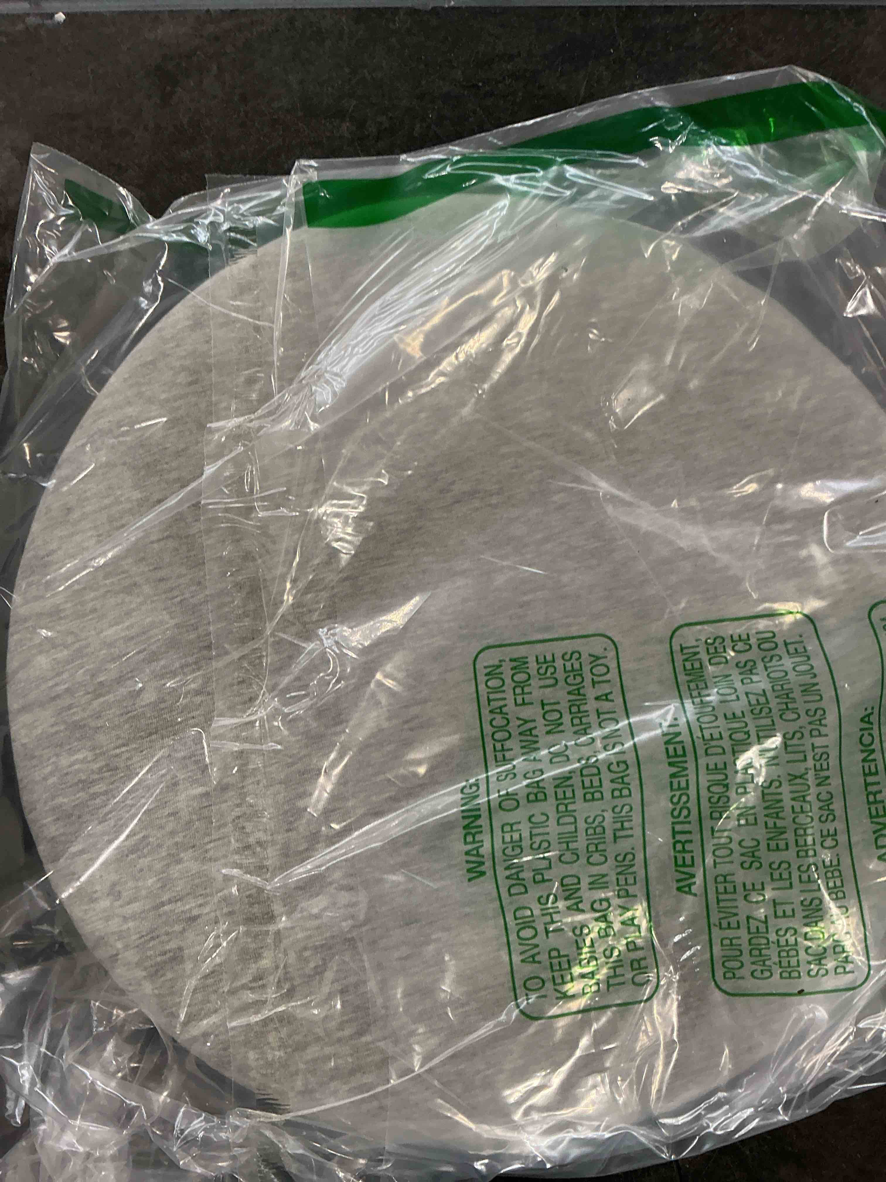 Condition photo showing Good Condition for greenjin 14" circle stool pad anti slip round memory foam chair cushion with removable cover circle chair seat cushion for kitchen dining chairs silver 14 inch silver