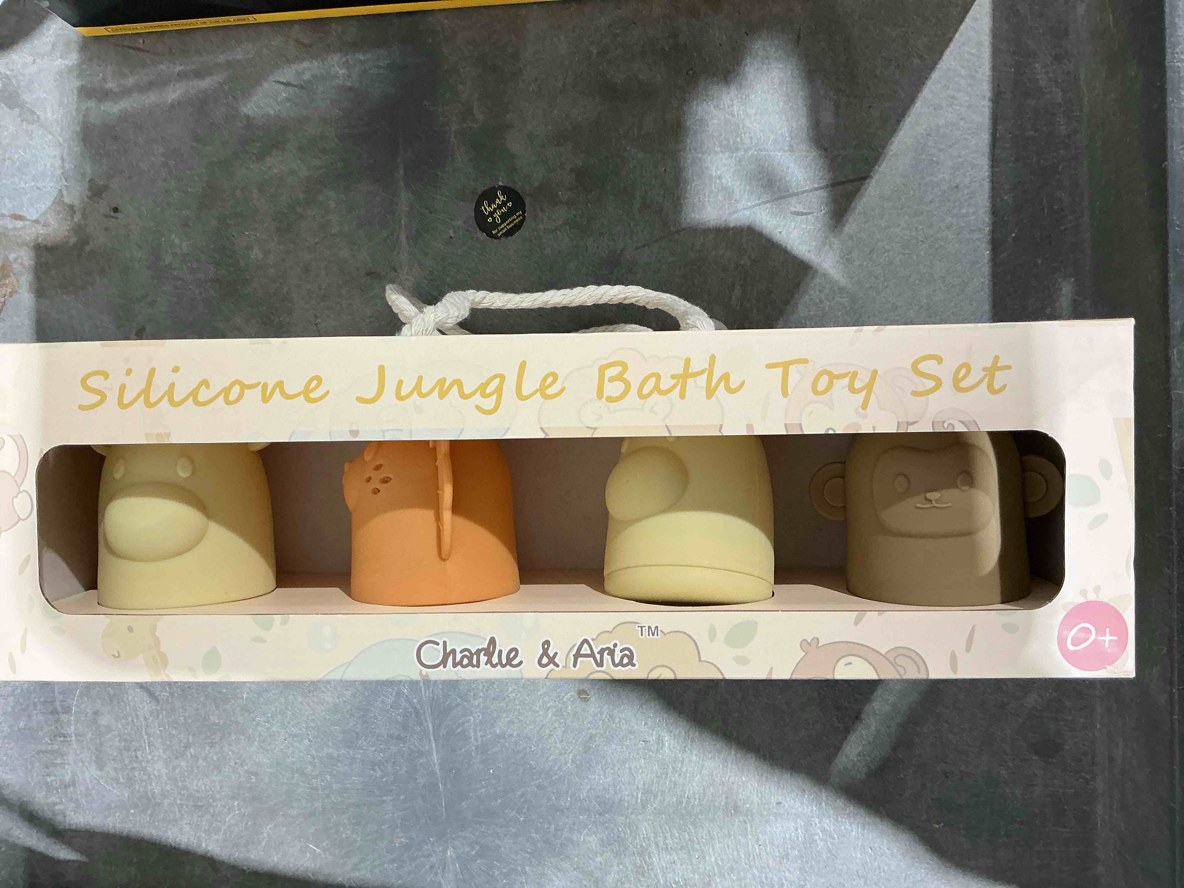 Charlie & Aria Silicone Jungle Bath Toys (2 Sets)