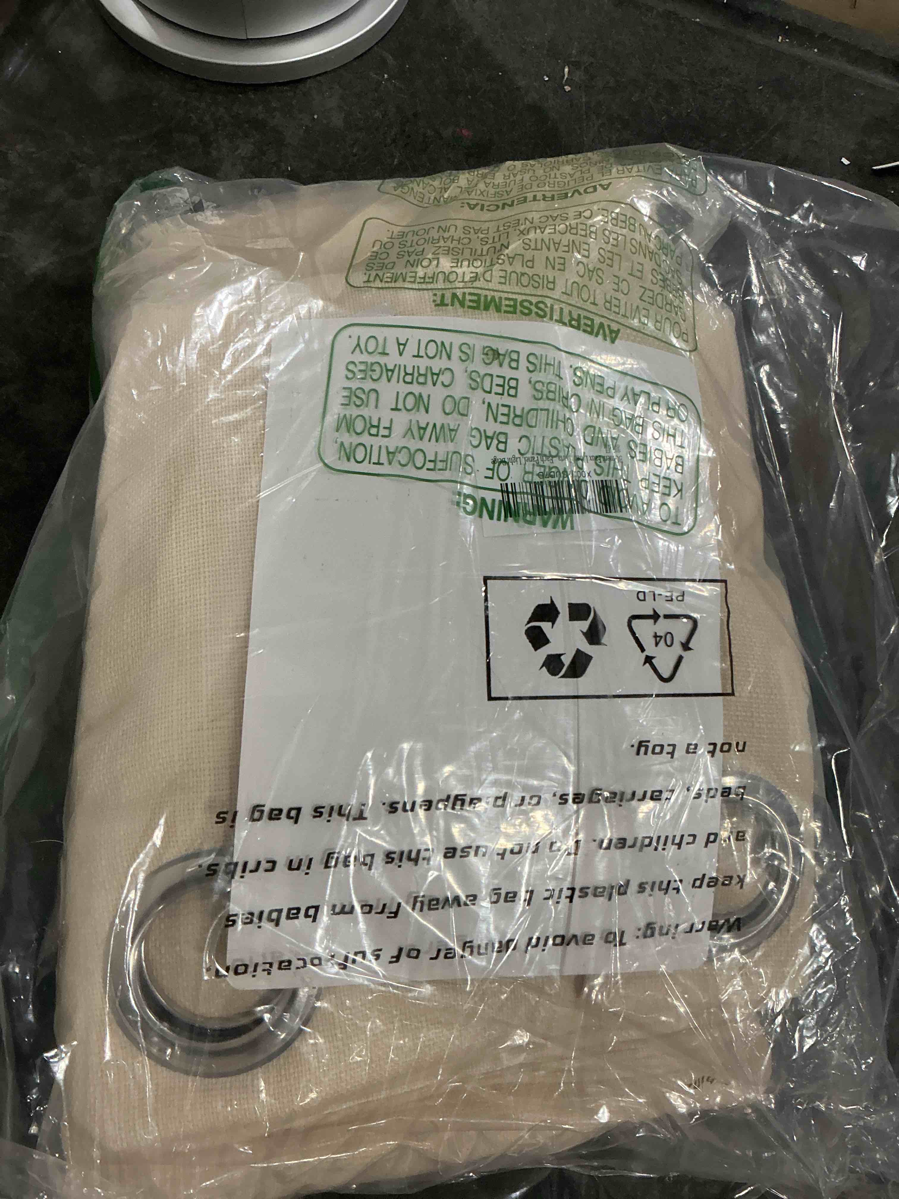 Condition photo showing Good Condition for BGment Light Beige Curtains for Living Room 84 Inch Length, Neutral Tone Burlap Textured Light Filtering Grommet Drapes for Rustic Bedroom Set of 2 Panels, 52 x 84 Inch 52"W x 84"L (Pack of 2) Light Beige