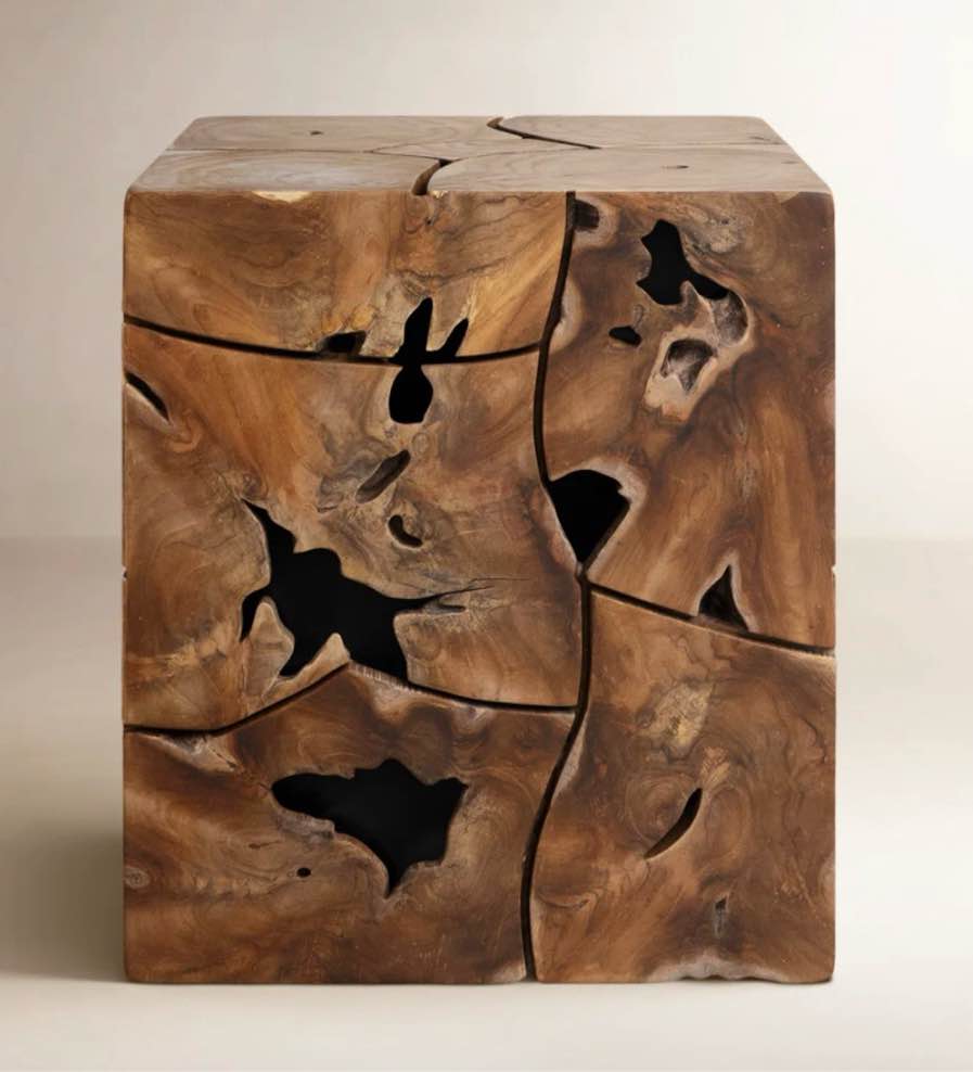 BRIAR square teake side table similar not exact 