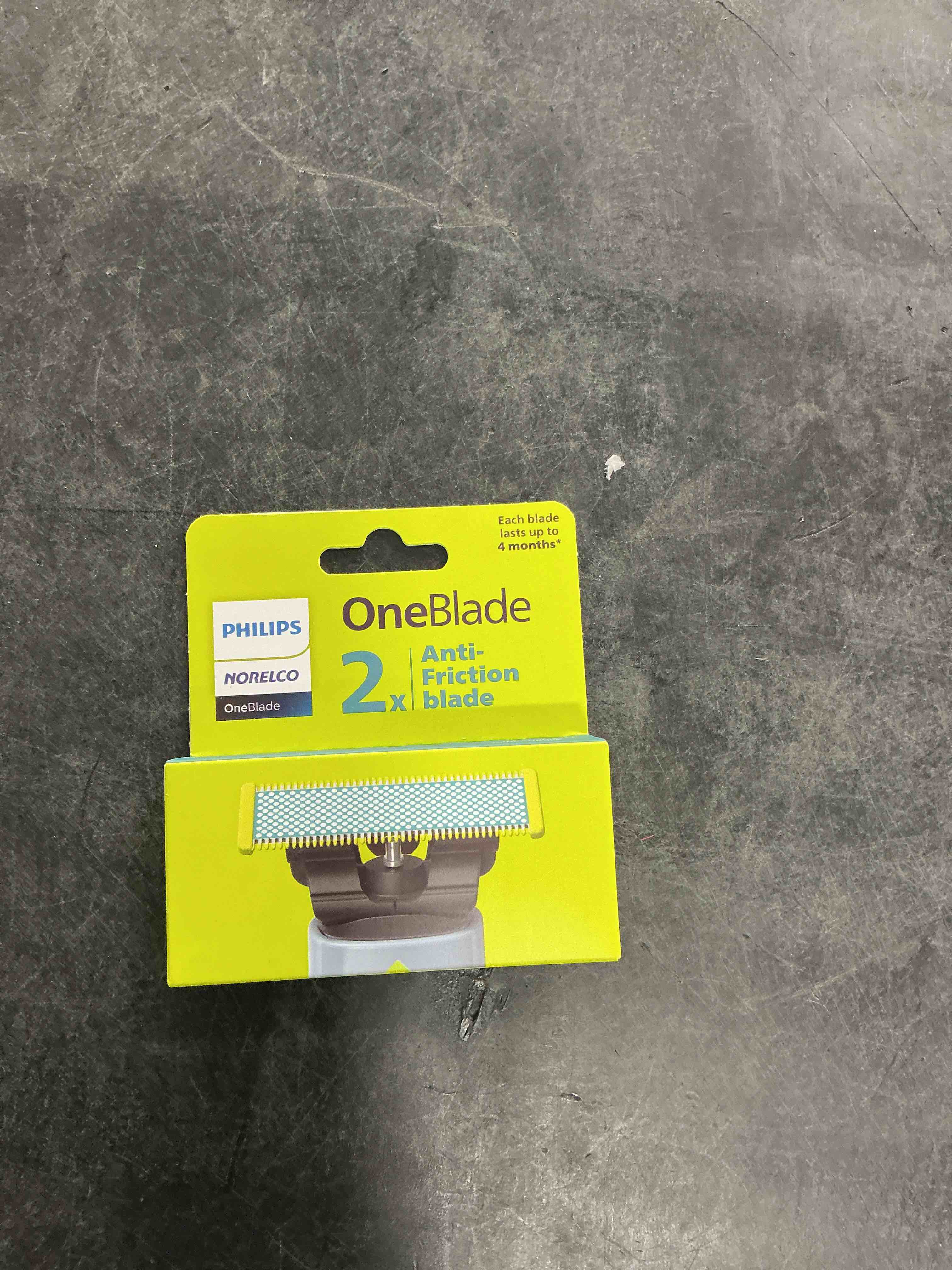 Philips Norelco OneBlade Anti Friction Blade, Genuine Replacement Blade for OneBlade Electric Shaver and Trimmer, Durable Stainless Steel, Trim, Edge and Shave, 2 Pack, QP225/80